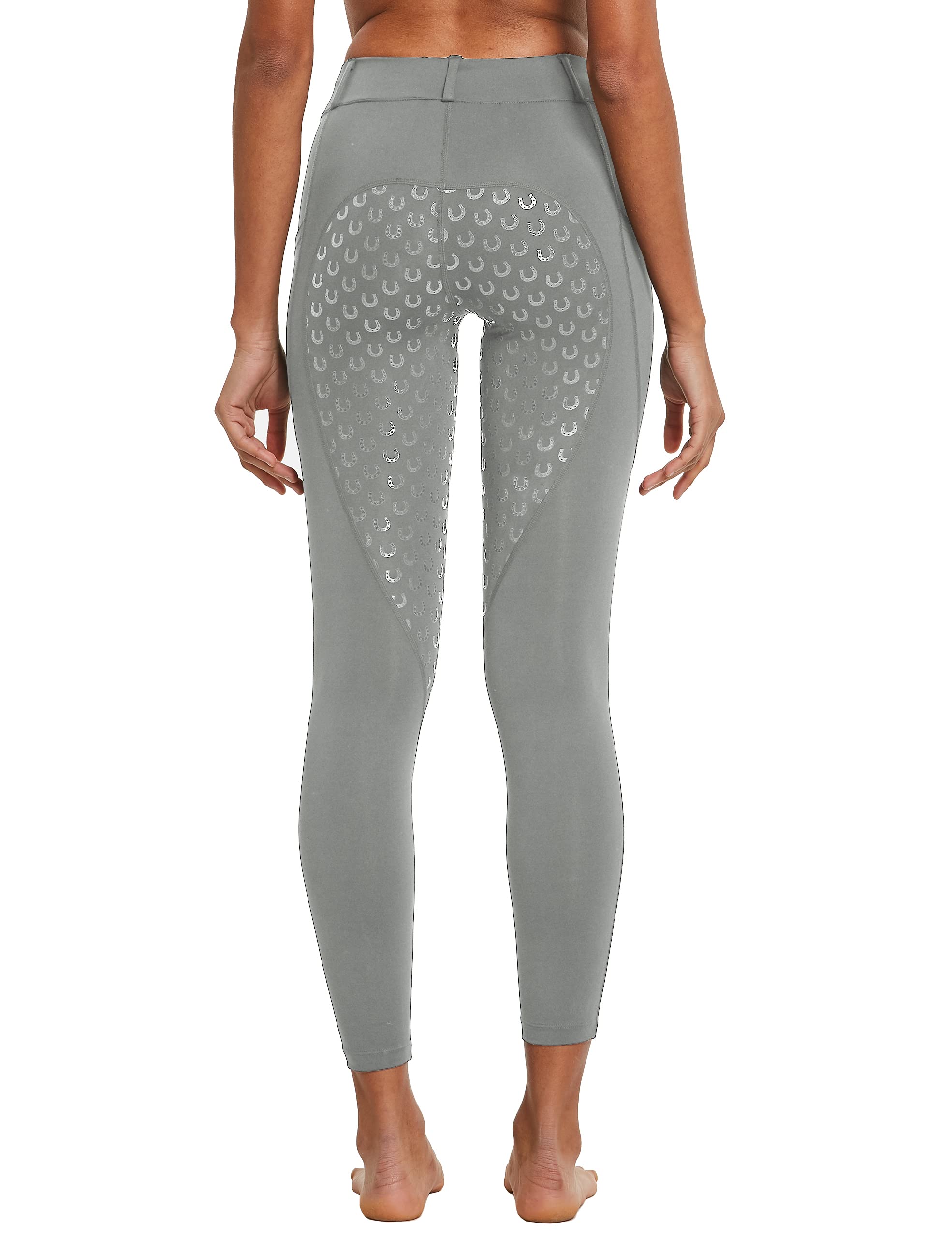 FitsT4 Sports Pantalones de Montar para Mujer Pantalones de Montar con Refuerzo Completo de Silicona, Bolsillo para el móvil y Trabillas para el cinturón