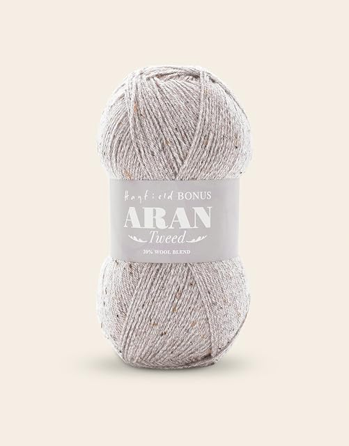 Sirdar Hayfield Bonus Aran Tweed, Haze (751), 400g Pink F011-0751