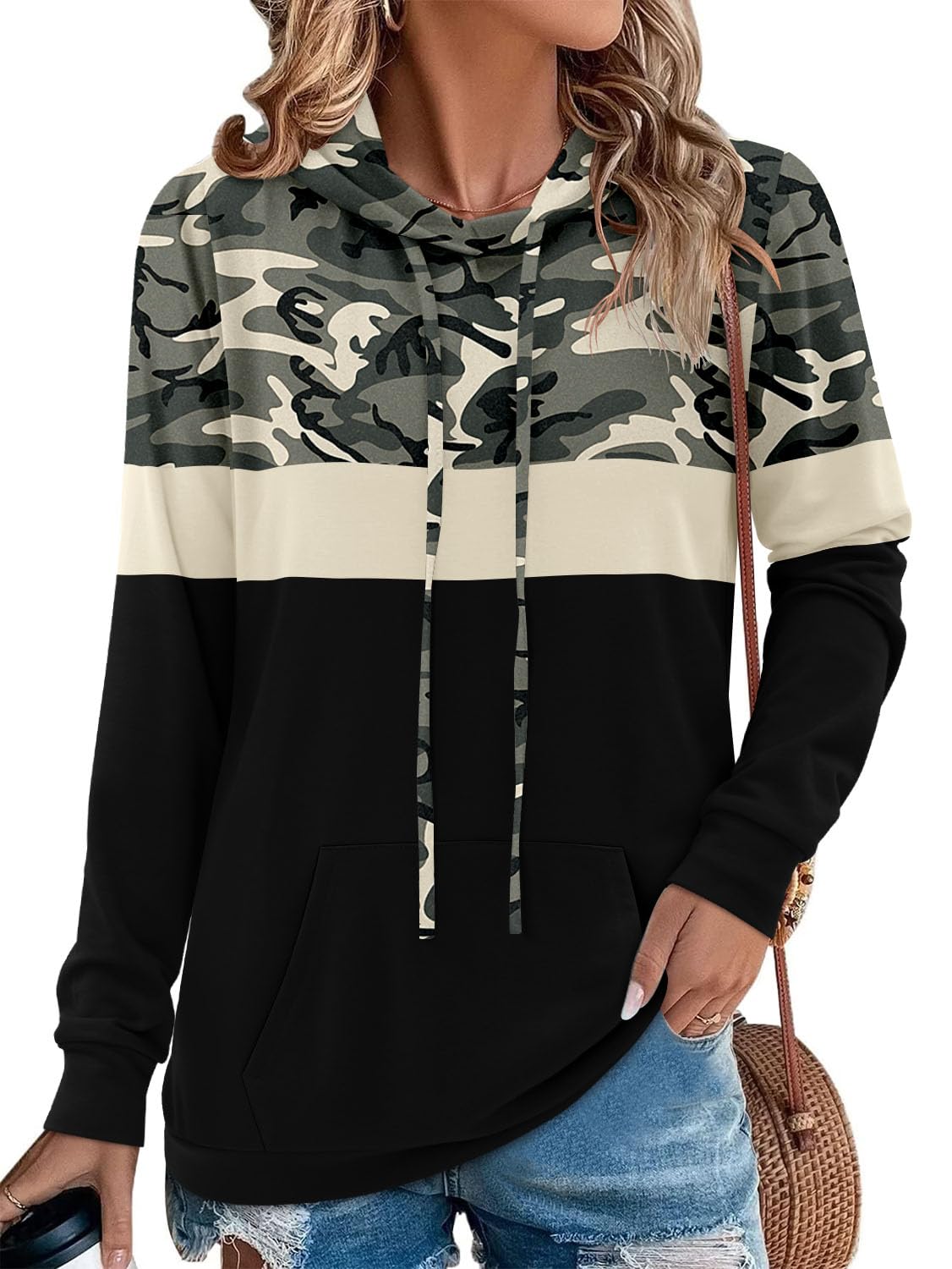 Angerella Long Sleeve Hoodies for Women Pullover Hooded Sweatshirts