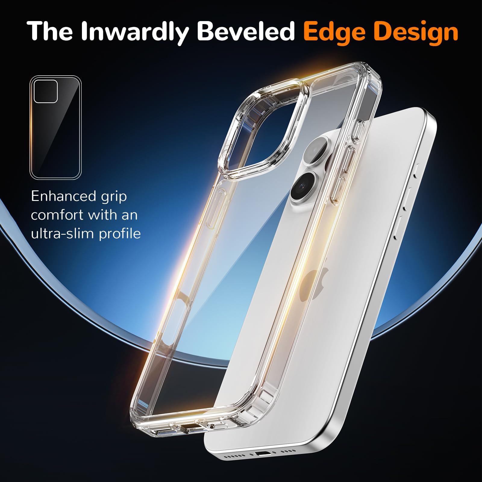 Clear Case for iPhone 15, Ultra Thin, Shockproof TPU Cover, Anti-Yellowing, Crystal Clear, Phone Case for Apple iPhone 15 - Clear — view 415
