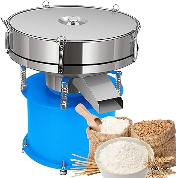 Automatic Sieve Shaker Vibrating Machine,180W Automatic Powder Sifter Machine, Screening Sifting Machine Powder Sieve Machine,60cm