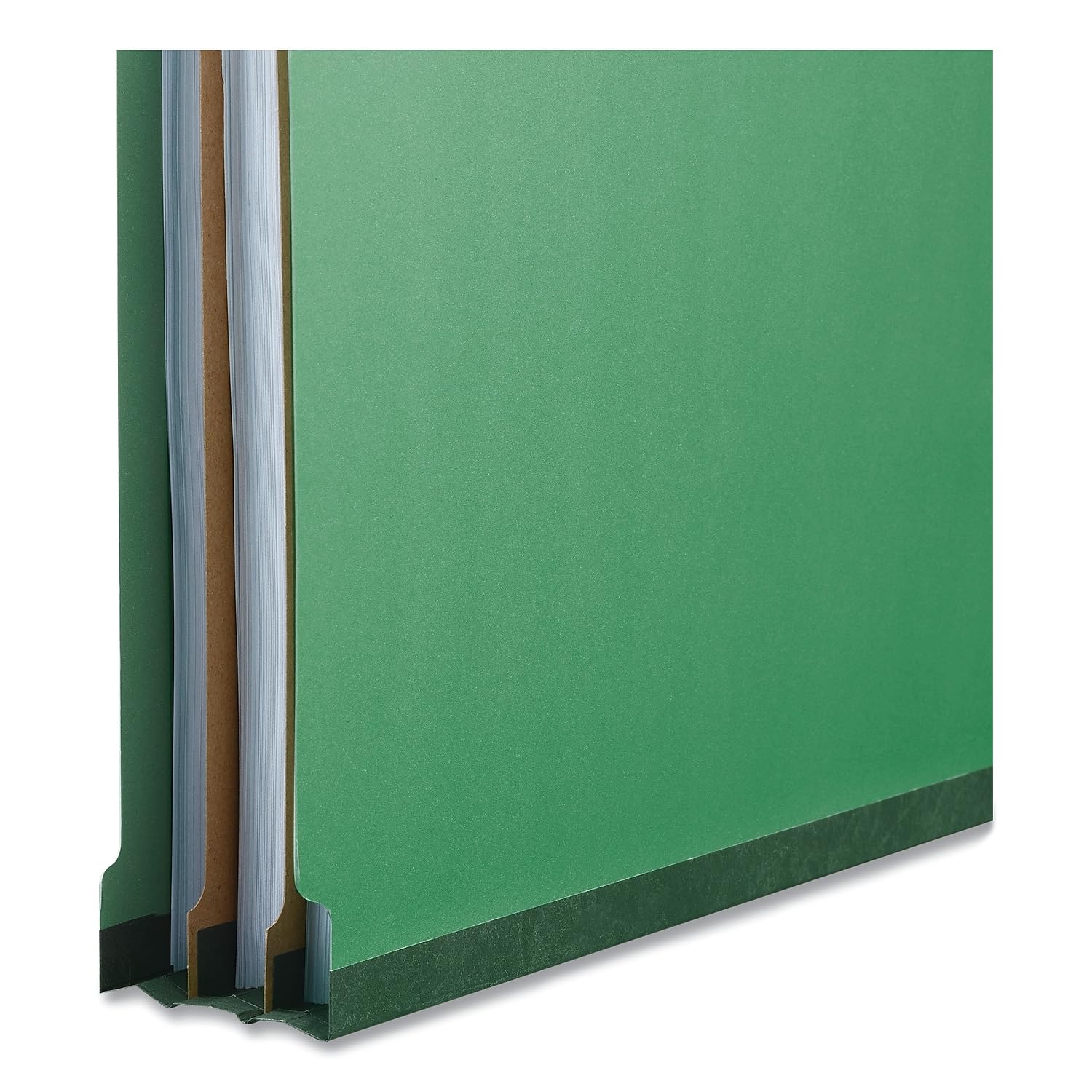 Dossier Classification Pressboard Universel Legal Six Sections Vert - Lot De 10