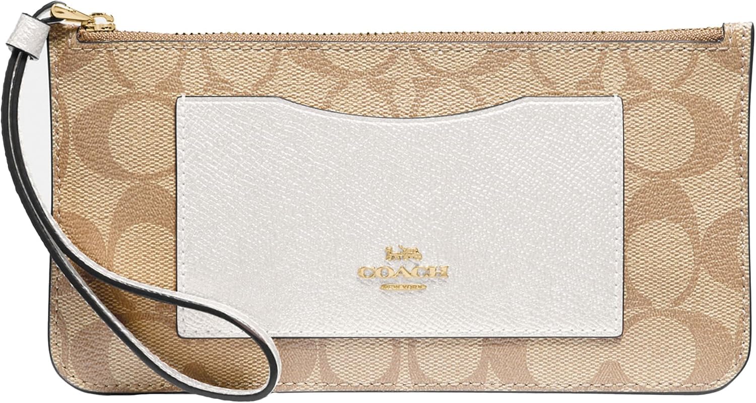 Coach Signature PVC Zip Top Wallet