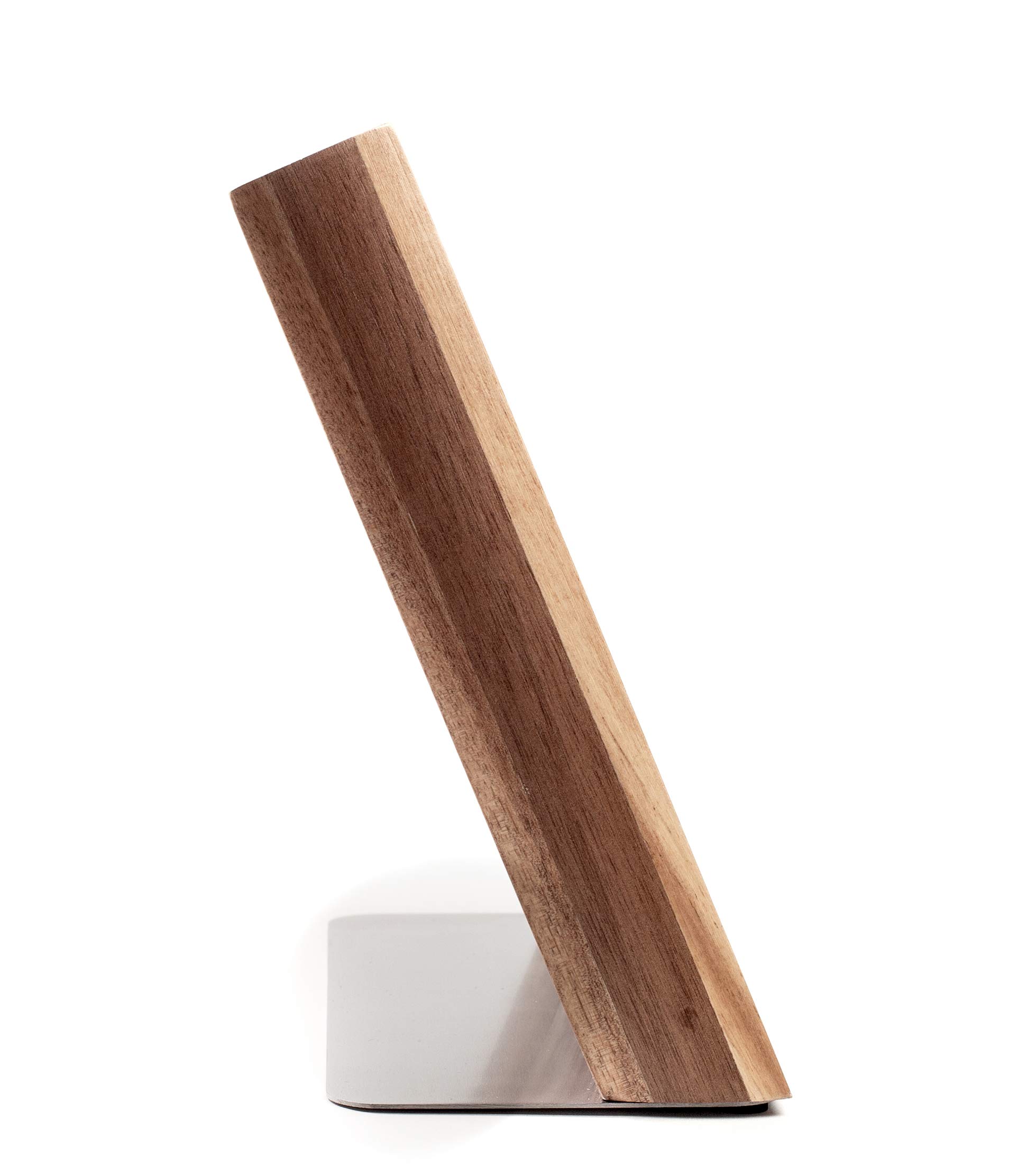 Hanseküche portacoltelli magnetico - Ceppo di coltelli magnetico in legno d'acacia, tagliere di alta qualità con magnete, portacoltelli magnetico senza coltelli