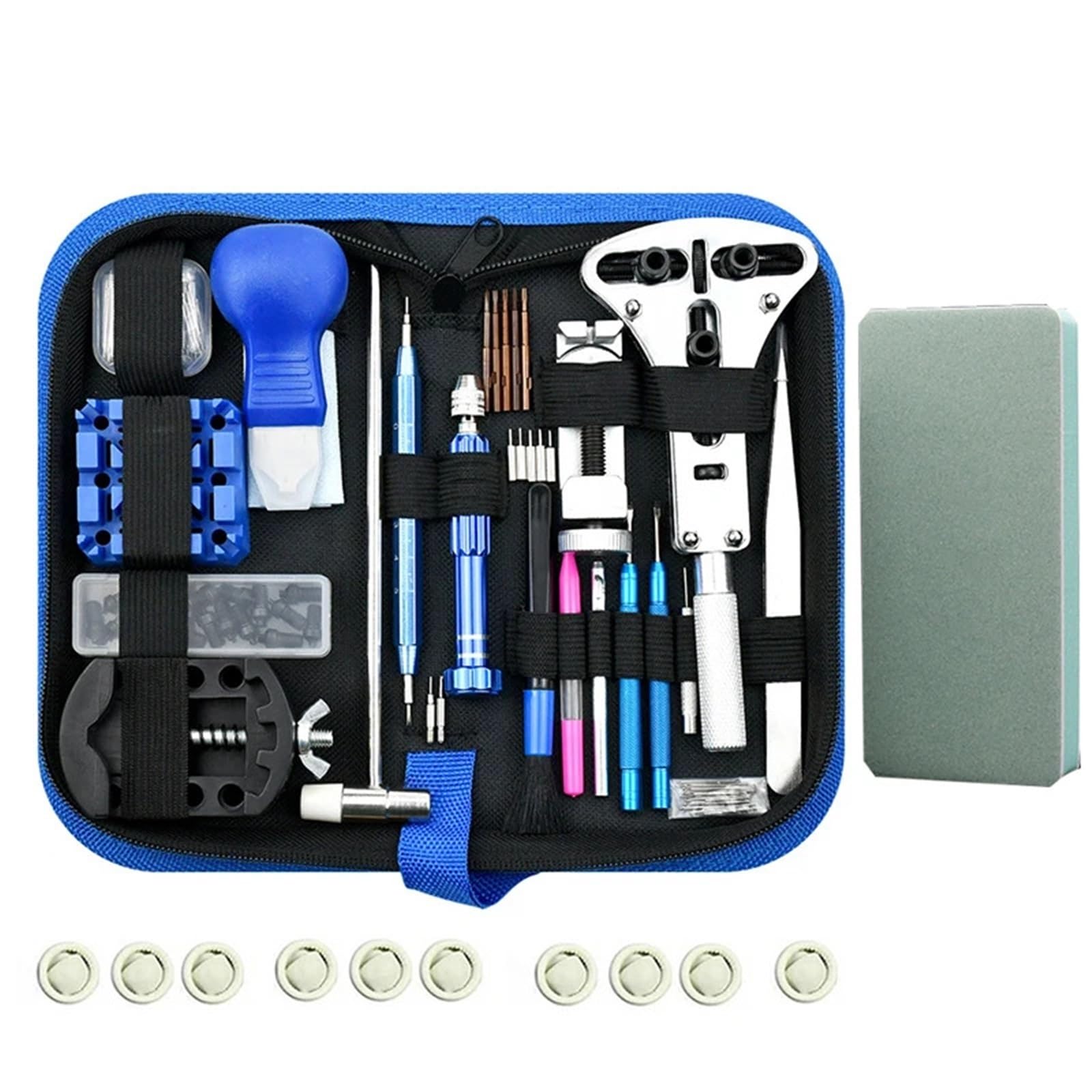 Uhrenreparaturset 223PCS Uhr Reparatur Tool Kit Uhr Link Pin Remover Shell Opener Frühling Bar Remover Uhr Batterie Ersatz Band Nadel Set Für Uhrenreparaturen