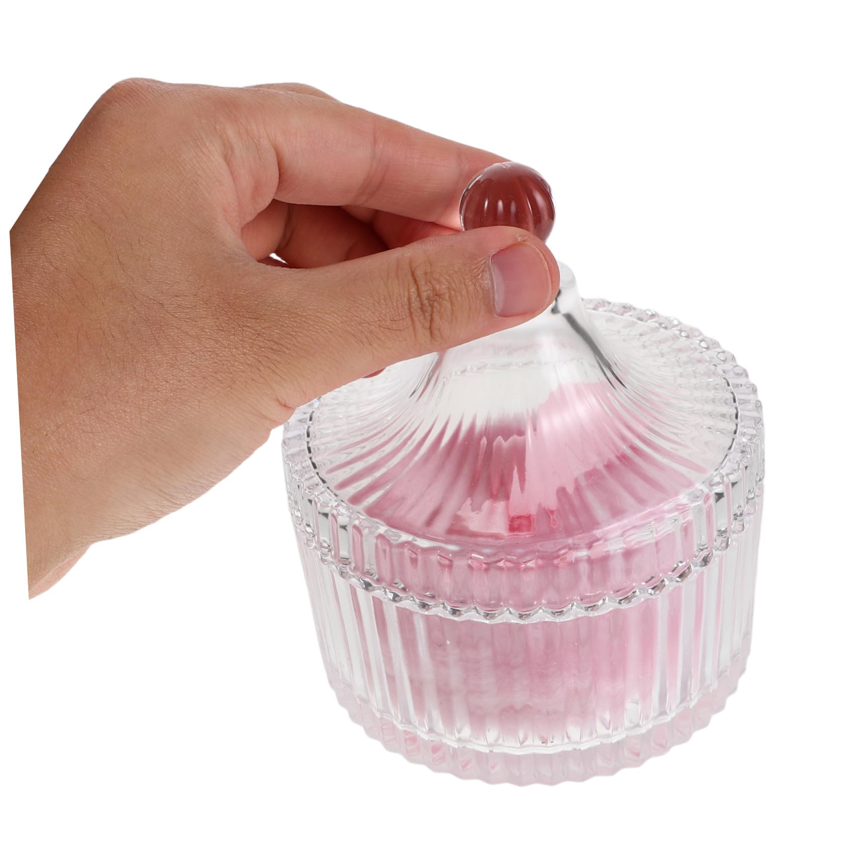 Make Up Puderquaste für Losen Puder mit Glasbehälter, 90x30 Mm