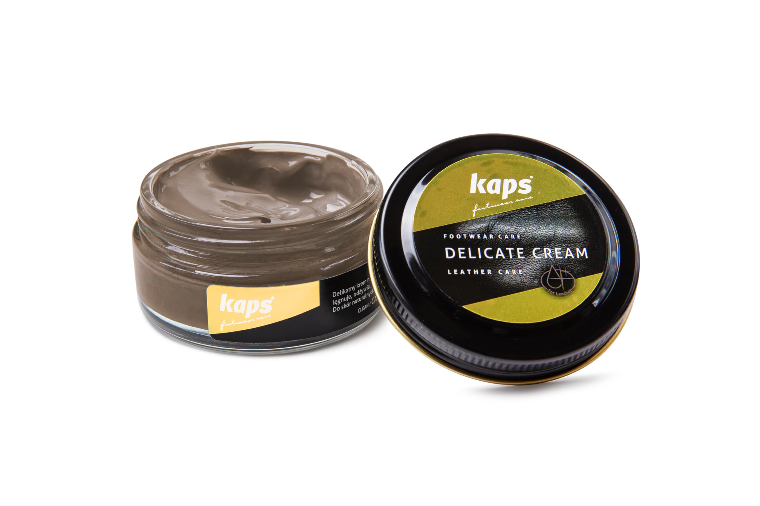 Kaps Leather Shoe Cream - Shoe Care Polish and Colour Conditioner | Refreshes Appearance | For Boots, Handbags, Furniture | Intensive Leather Care and Nourishing | 70 + Shades 50ml — view 48