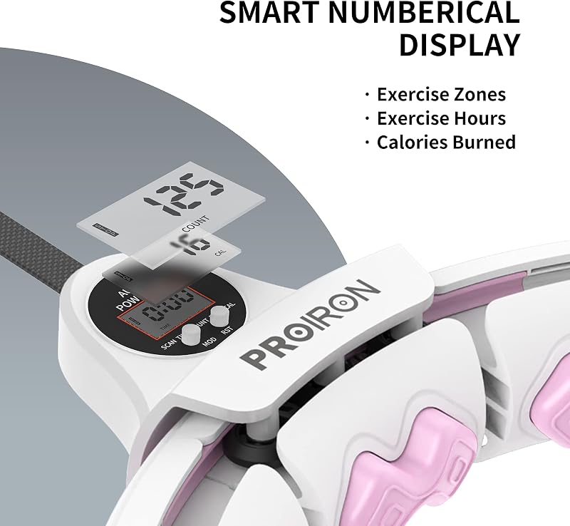 PROIRON Fitness Hula Hoop 1,2-1,8 kg Súlyozott Habszivácsozás 73-98 cm