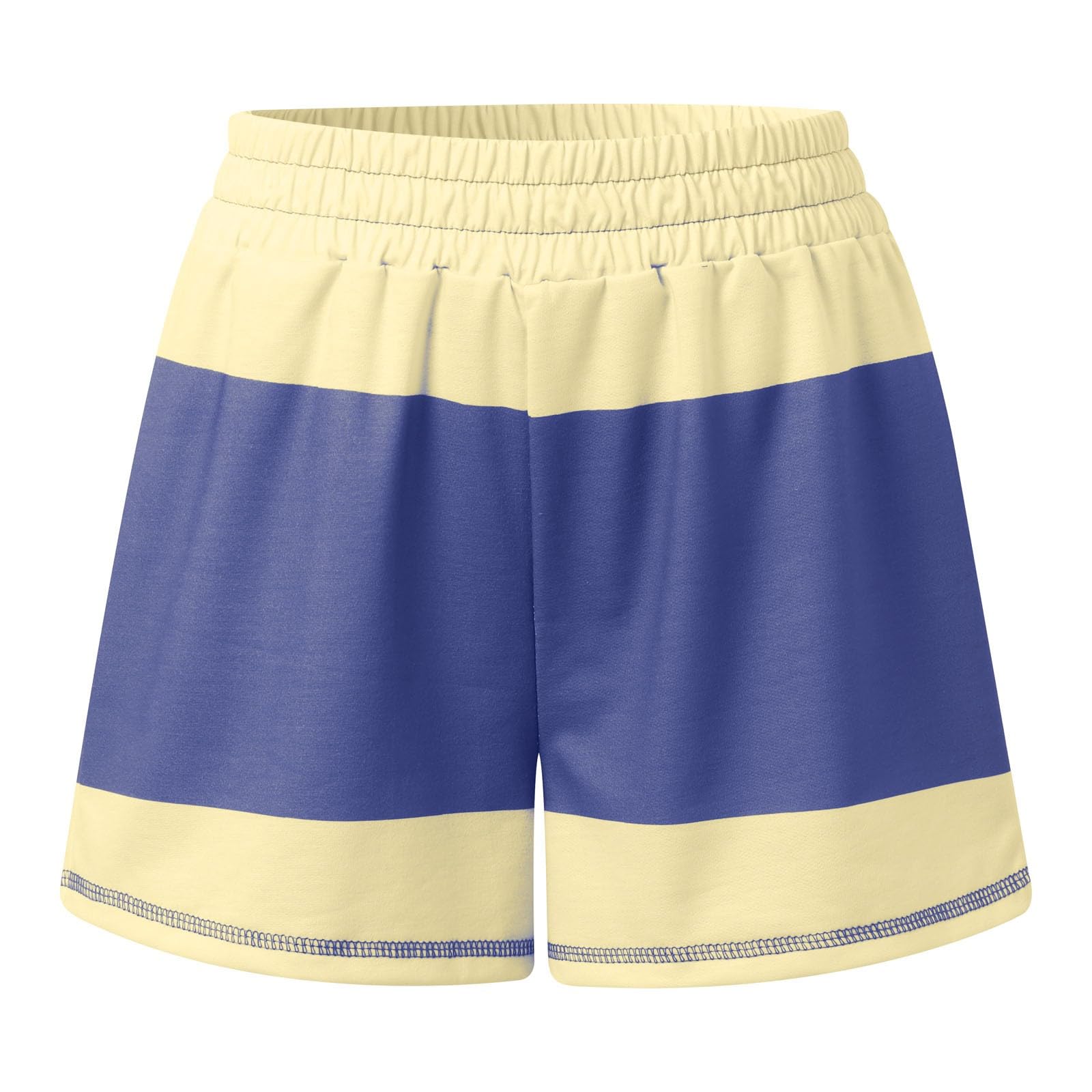 Generisch Survêtement d'été 2 pièces pour femme - Court - Couleur unie - Tenue de détente - Ensemble de vacances - Élégant et décontracté - Survêtement léger à manches courtes et short avec poches