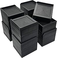 Vista 10 de Elevadores de Cama, Elevadores de Muebles de Tamaño Grande, Bloques Ajustables de Elevación de 1/2/3/4/5/6/7/8/9/10 Pulgadas para Cama, Sofá