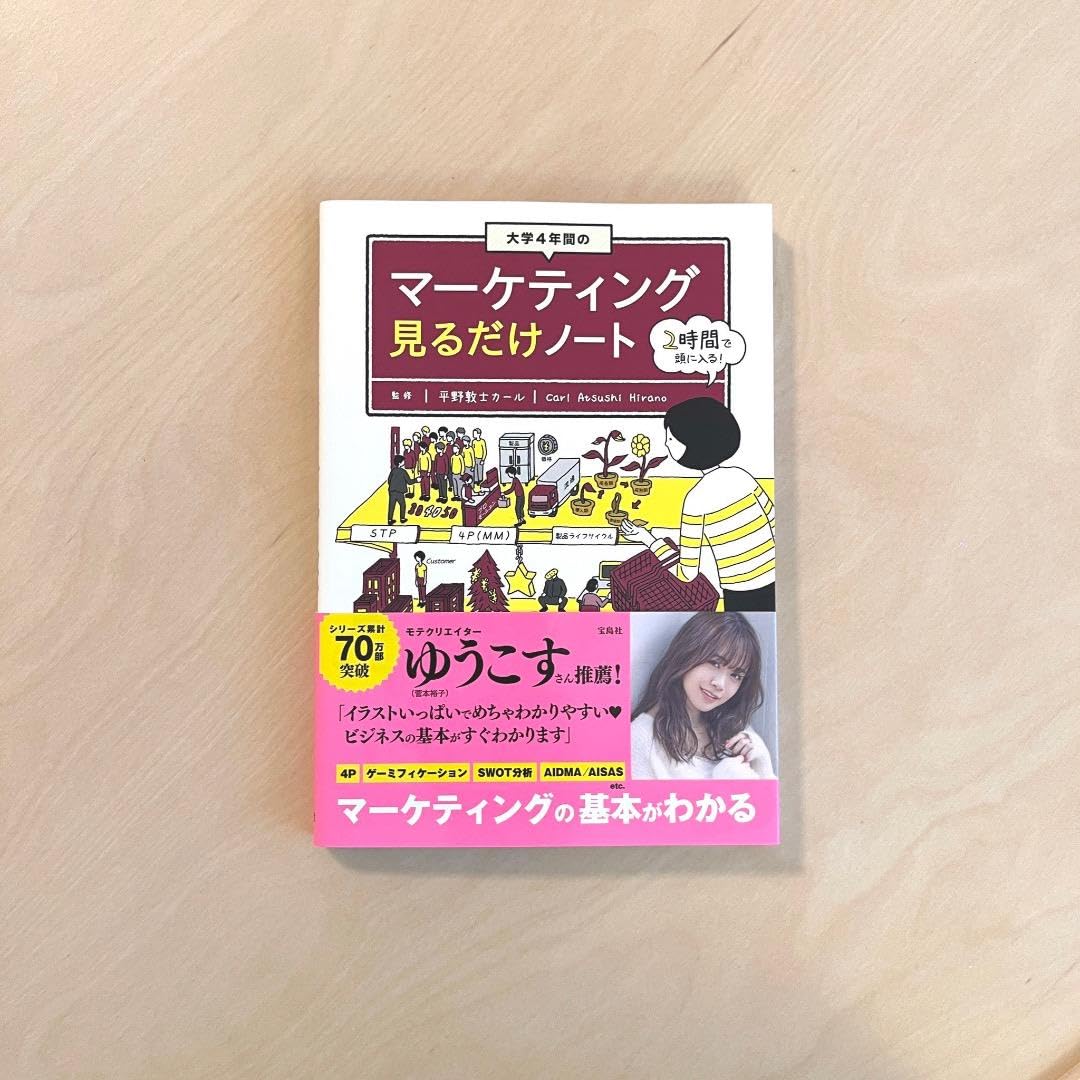 Amazon | 大学4年間のマーケティング見るだけノート | ノート | 文房具