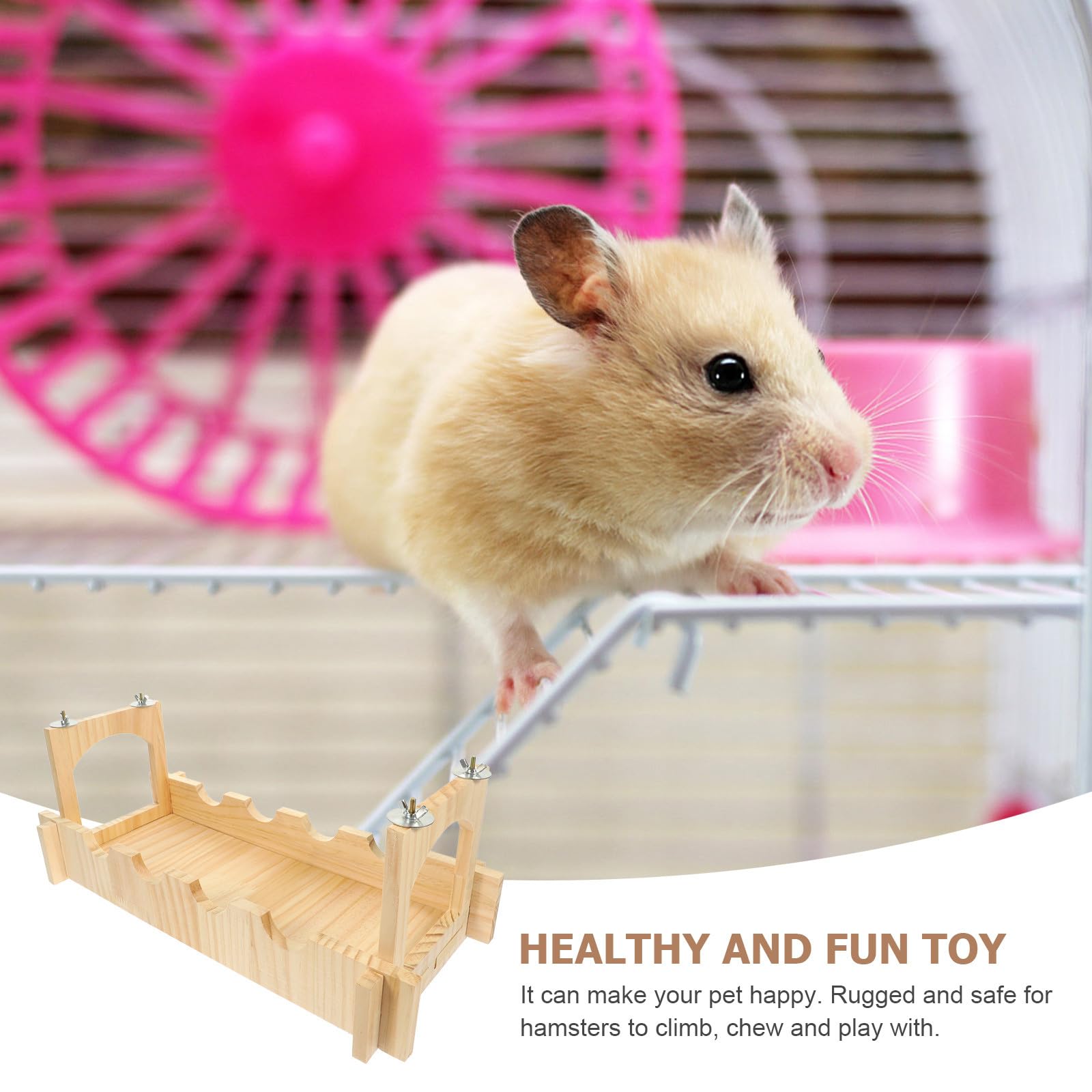 Toddmomy Leichte Hamster Haustierbrücke mit Kreativem Design als Ruheplatz und Spielbrücke für Kleine Kleintiere im Käfig