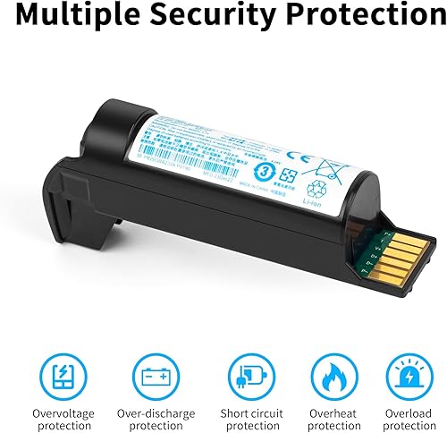 Miniatura 5 de CBQ 3150 mAh BT-000317-01 Batería de repuesto para escáneres de código de barras Zebra DS22 DS2278 Series, BTRY-DS22EAB0E-00, Li-ion