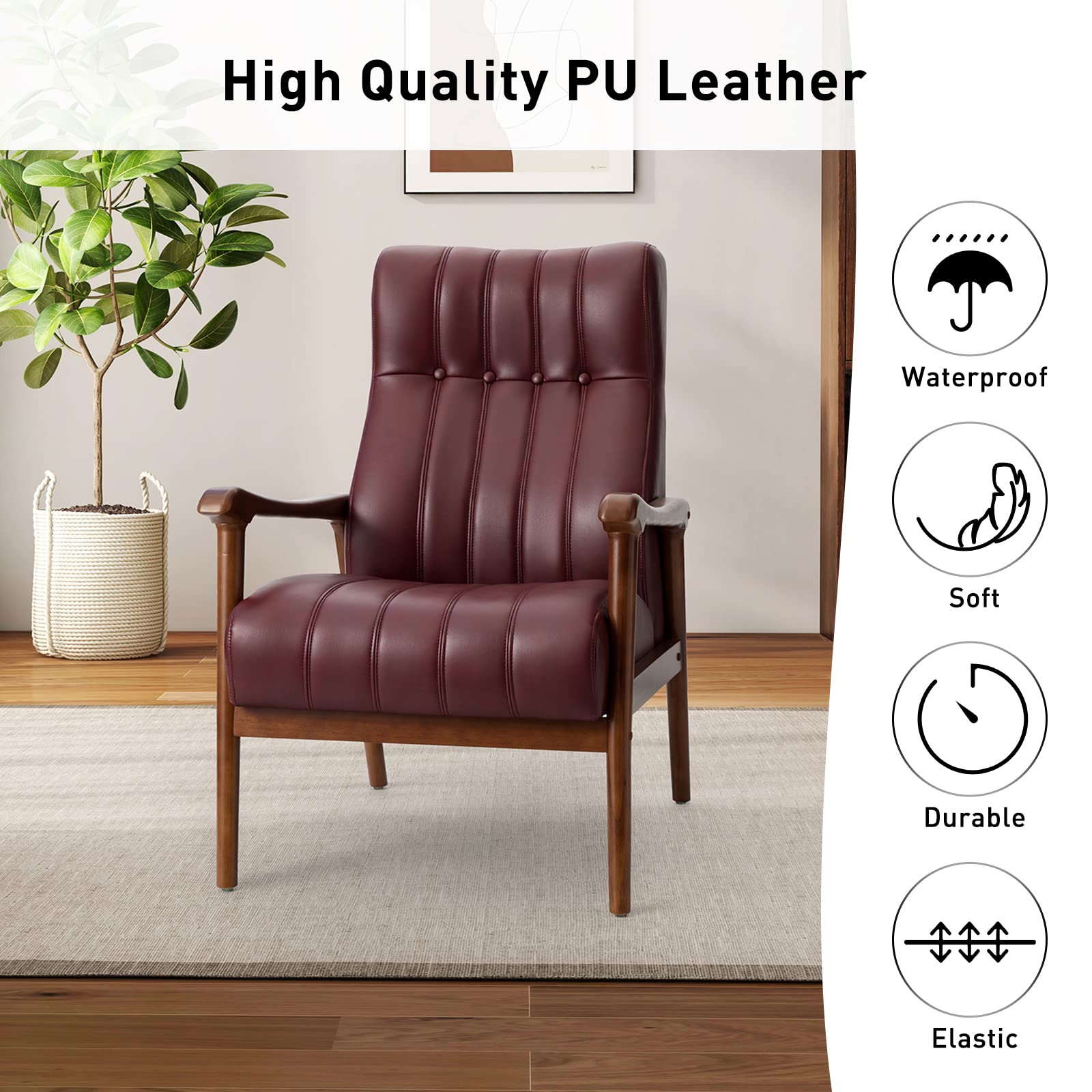 HULALA HOME Sedia ergonomica da ufficio, sartoria, comoda sedia da