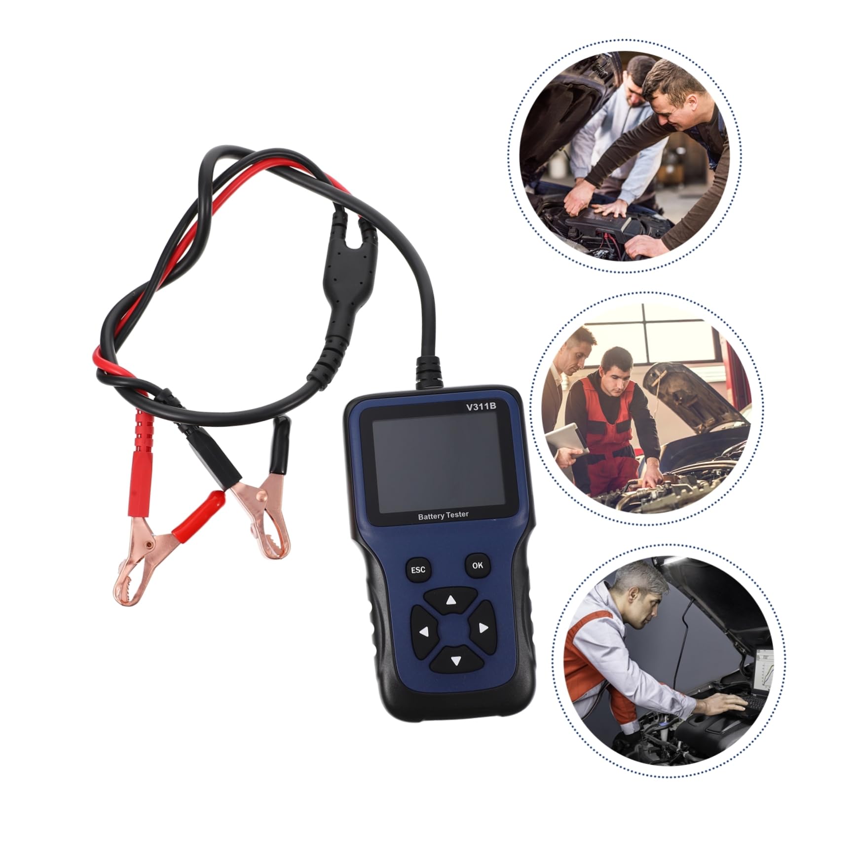VALICLUD Testeur De Batterie Auto Analyseur Batterie Voiture Outil De Test Automobile