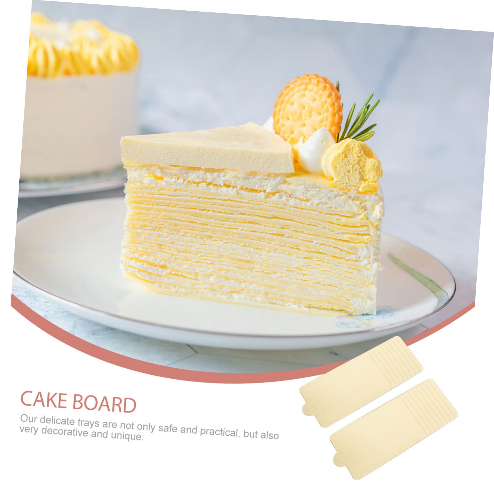 SOLUSTRE 100pcs Decorative Cake Boards Utility Trays for Cake Display Serving Plates for Birthdays Weddings Desserts Attractive Design for Enhanced Presentation