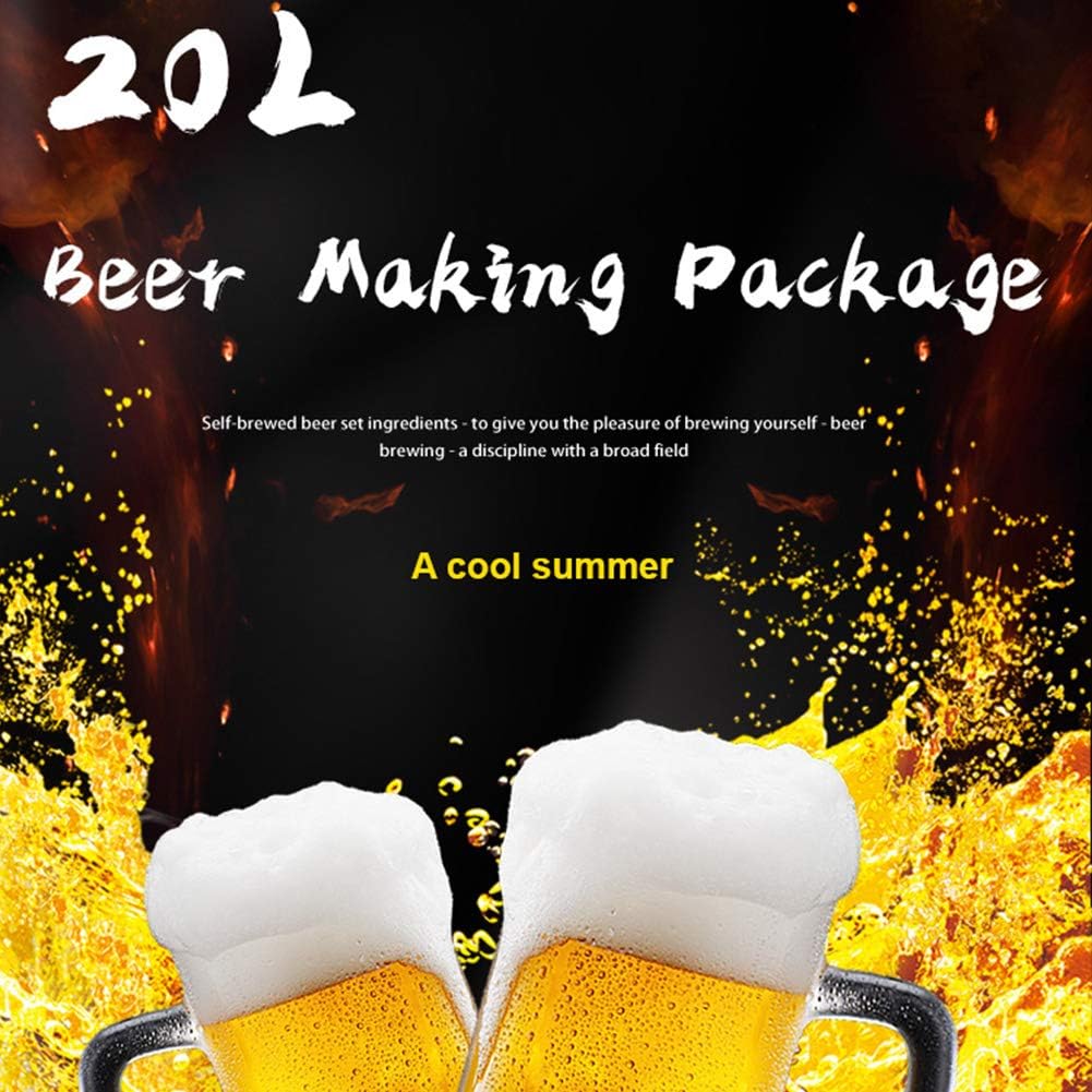 20L Beer Kit Package home brewing ingredients with beer yeast hops malt for making Belgian wheat Pale Ale Stout Amber Abbey IPA (Amber Abbey)