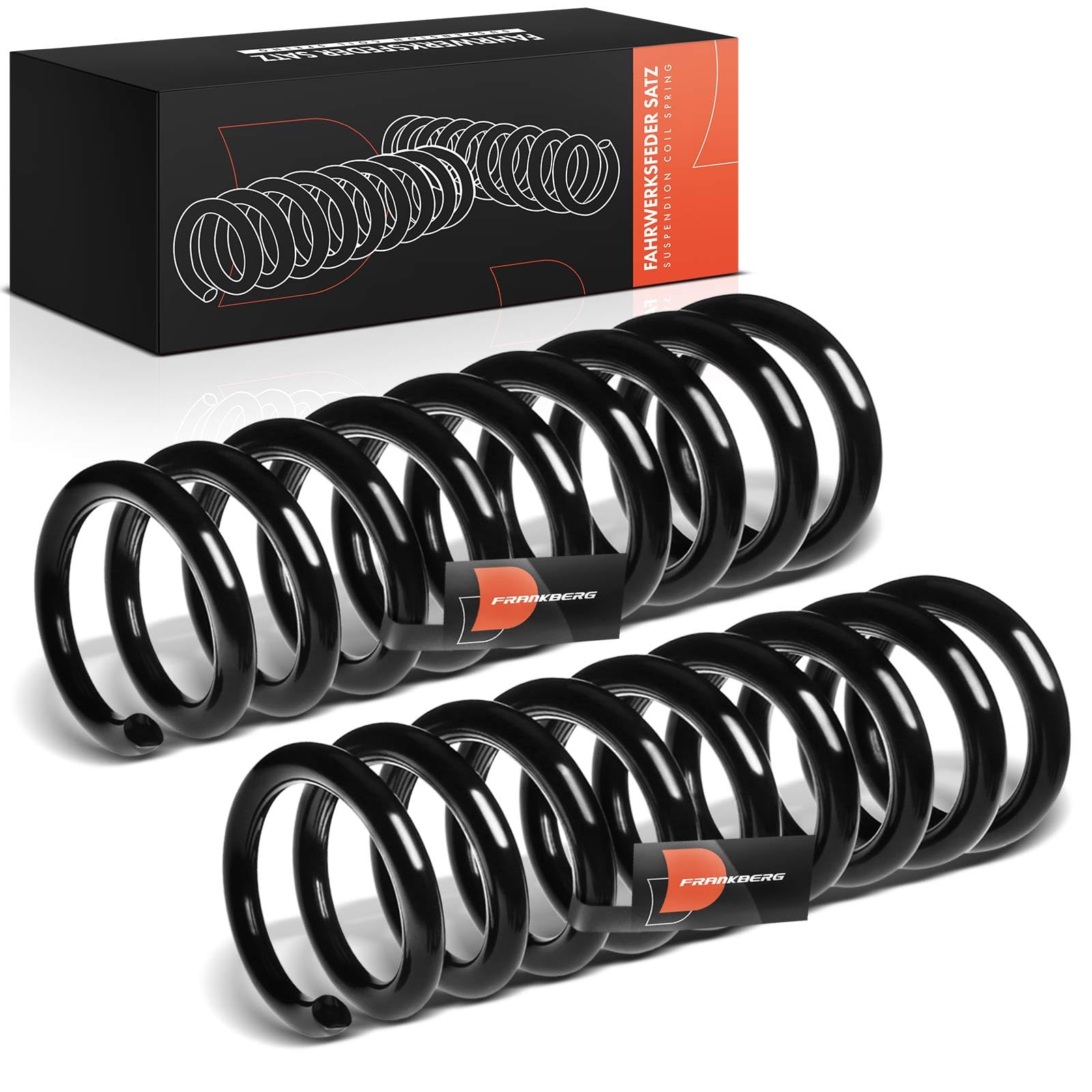 Frankberg 2 muelles de suspensión del eje trasero 2023241804 | Compatible con: Clase E W210, Clase C Modelo T S202, Clase C W203