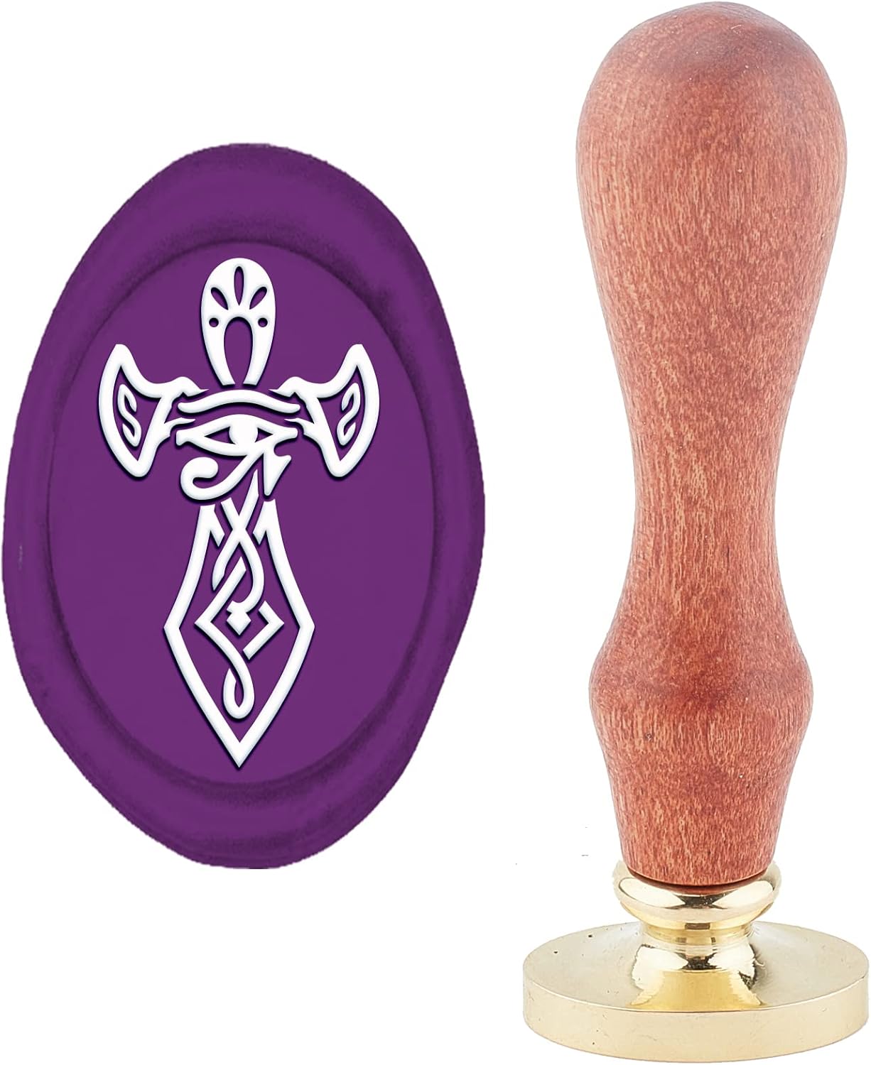 SEWACC 1 Pc Décoration D'enveloppe Bricolage Manche En Bois Sceau De