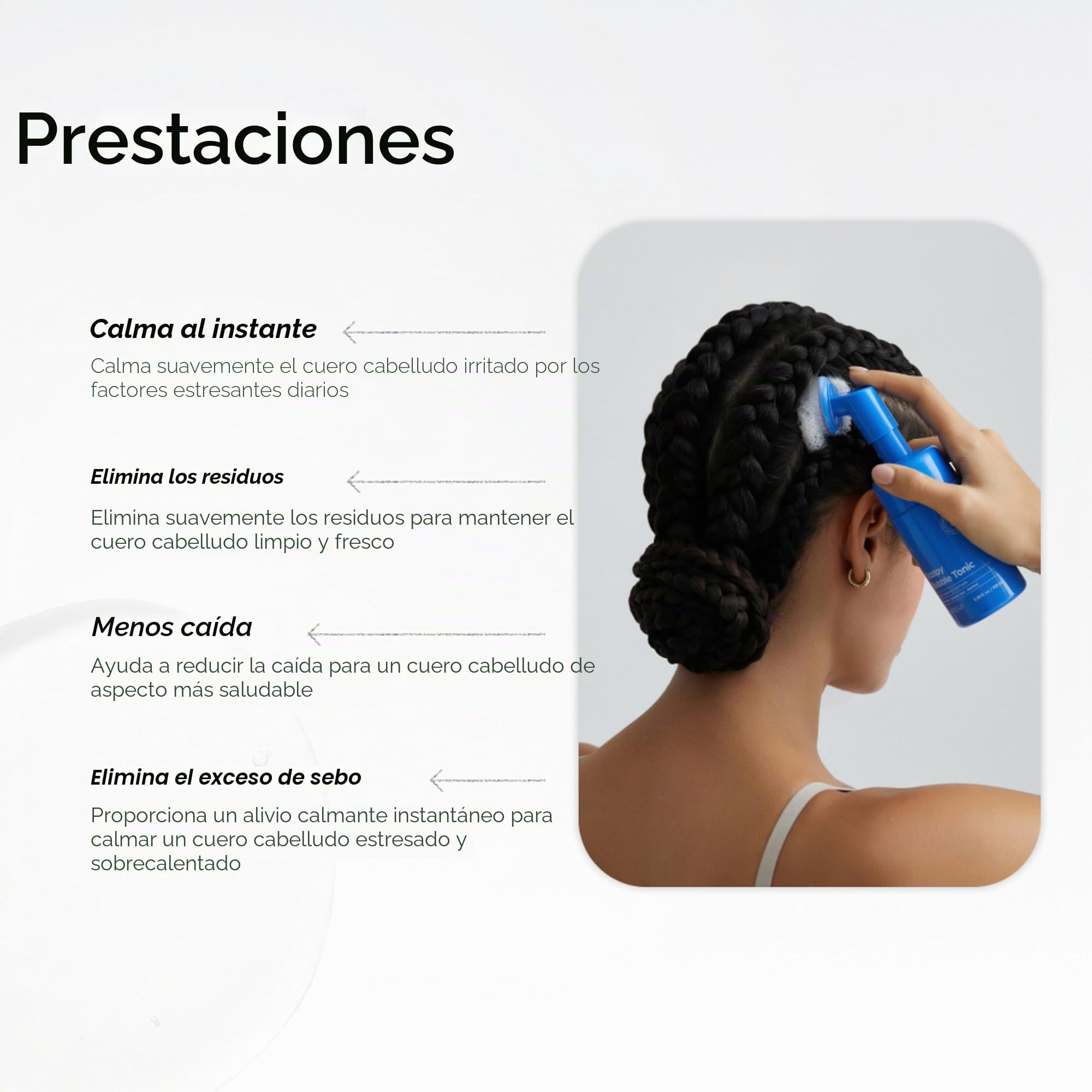 Seapuri Tónico anticaspa Scalpy Bubble Tonic | para hombres y mujeres | Itchy Scalp with salicylic acid, mentol, dexpantenol | Non-Greasy, Lightweight for Hair loss & Thinning