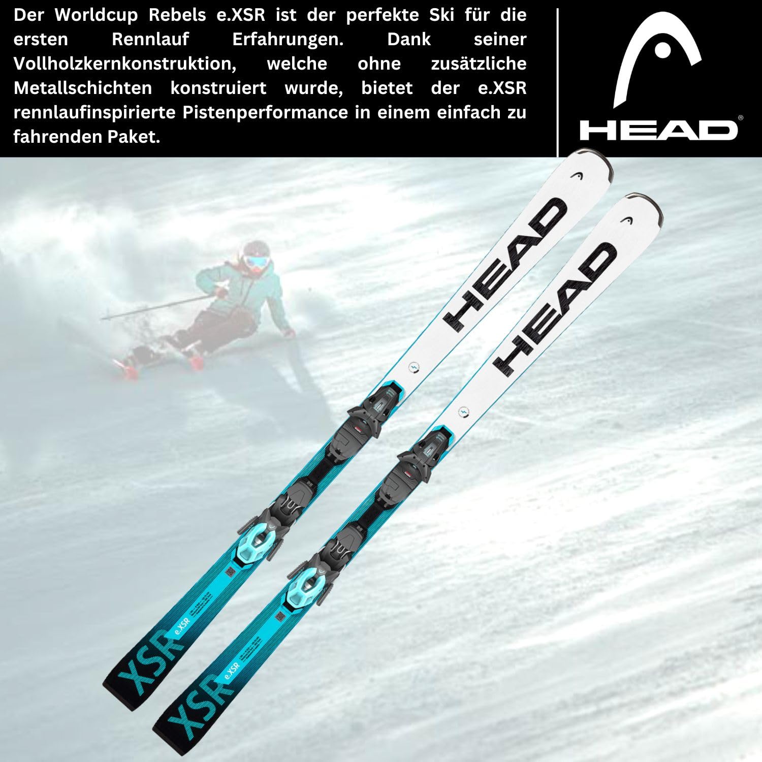 HEAD Worldcup Rebels e-XSR SW LYT Ski with PR 11 GW Binding
