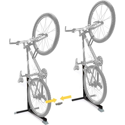 Bike Nook Bike Stand & Vertical Storage Rack The Original Vertical Bicycle Floor Stand for Garage, Indoor and Outdoor Storage, Perfect Bike Accessories for Small Spaces with No Drilling (Modern)