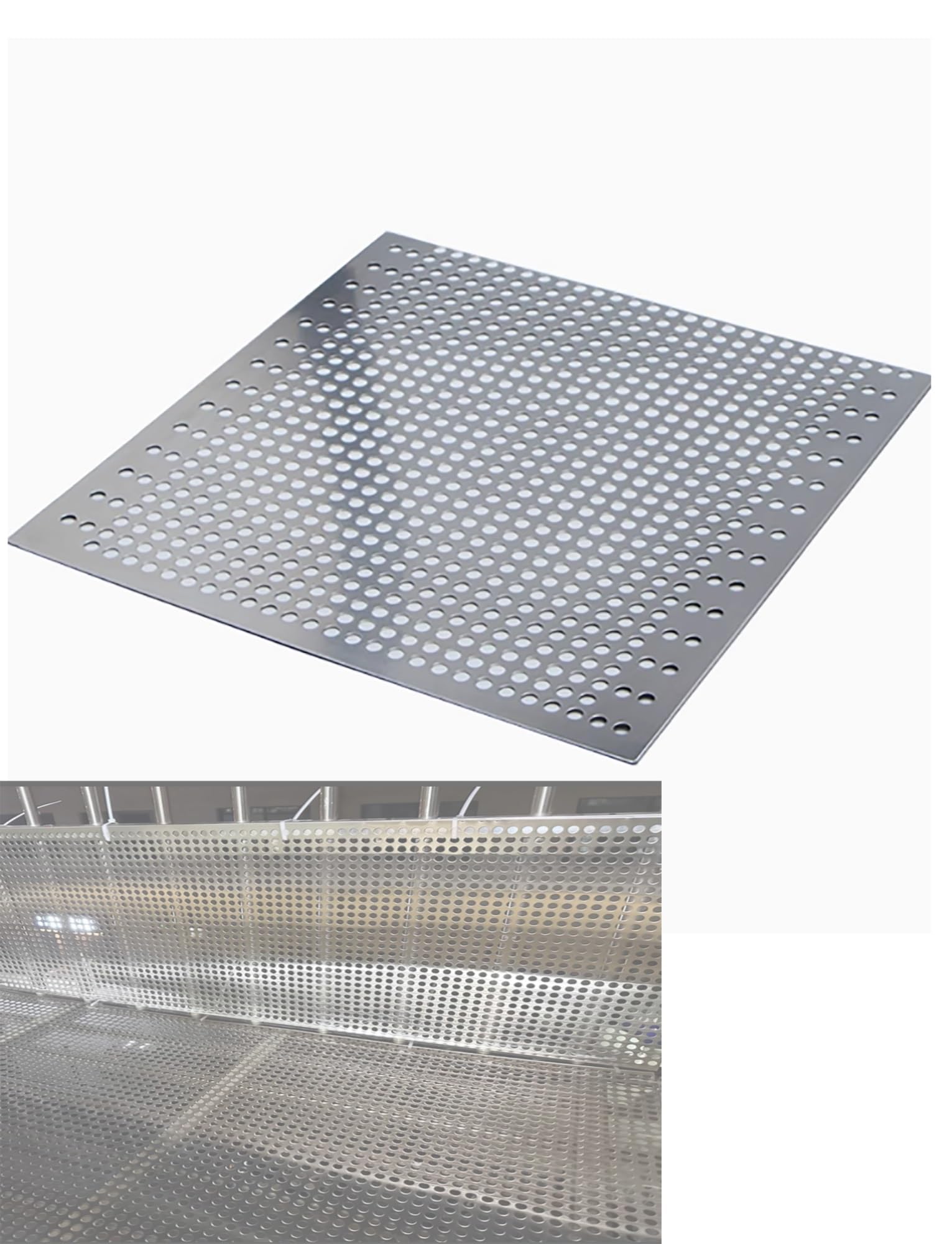 Chapa Perforada de Acero Inoxidable, Placa Perforada 304, Orificio de 1 mm y 10, Cerca balcón, Ventana antirrobo, Varios tamaños(1mm 100x53cm)