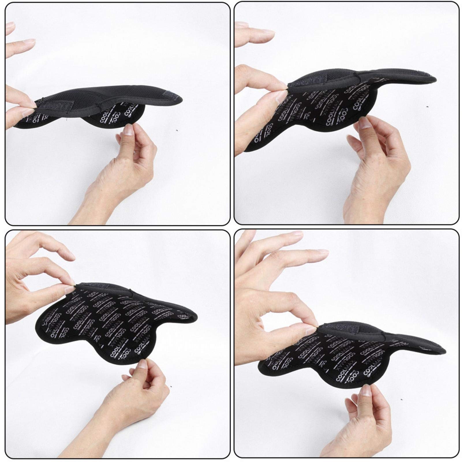 Cuscino per Casco da Motociclista, Kit di Riempimento Anti-Collisione, Rivestimento Interno ad Asciugatura Rapida e Traspirante