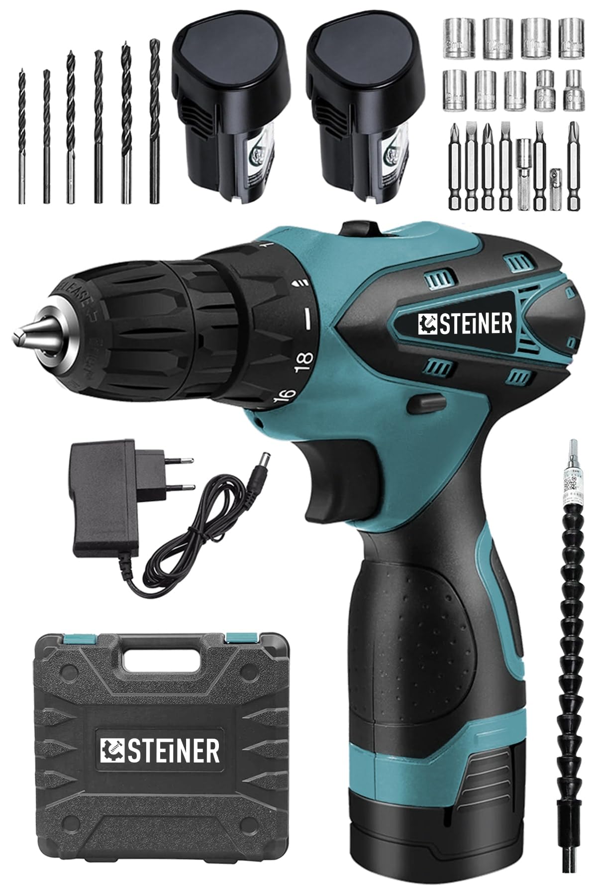 Steiner Germany Technology 32 V Darbesiz Metal Şanzıman Çift Akülü