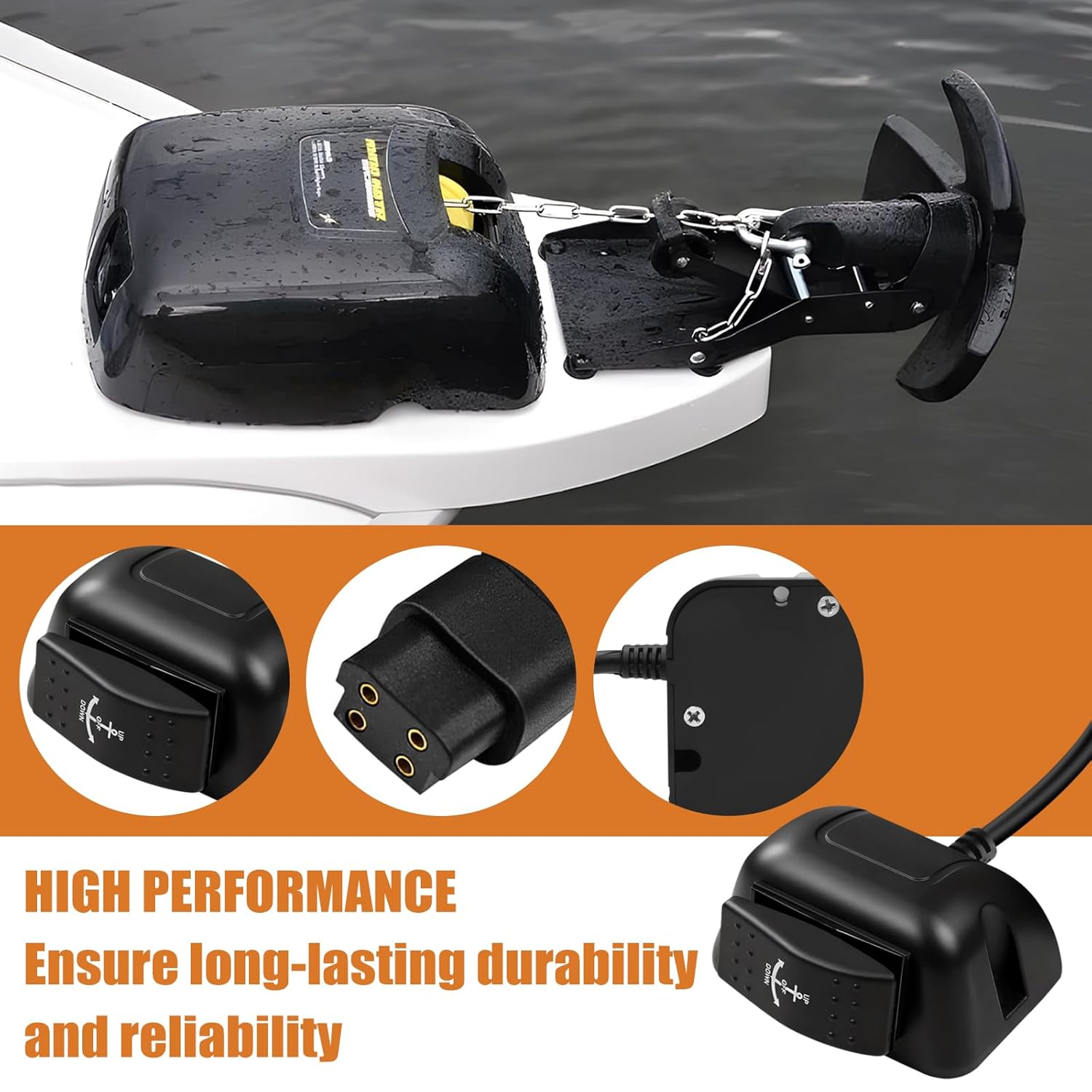 Remote Switch for Minnkota Deckhand 40 for Controlling The Electric Anchor at a Distant go - （25 feet ）