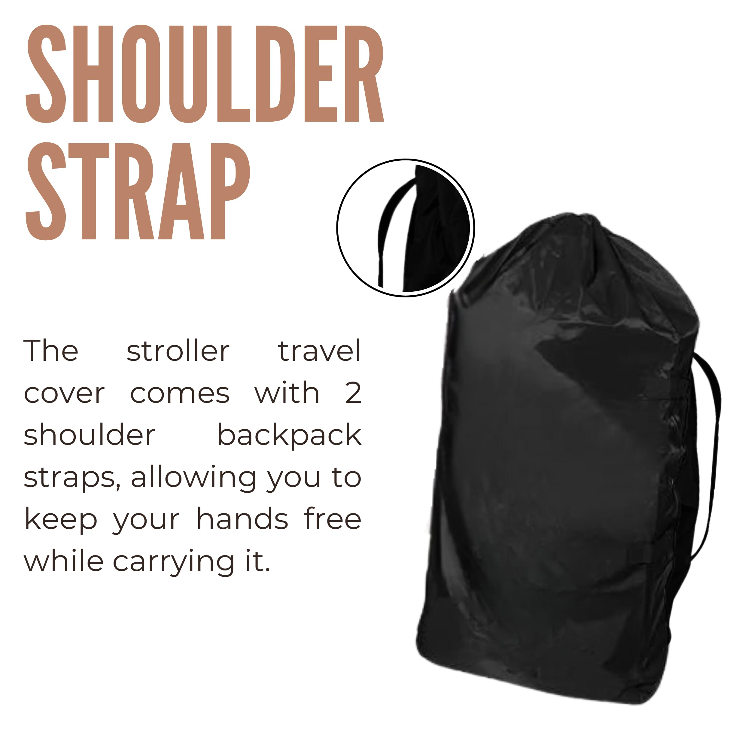 Phillin Baby Stroller Dust Cover - Weather Resistant and Stylish Protection for Your Child’s Stroller | Waterproof Rain Travel Bag Stroller's - Large Size - Image 5 thumbnail