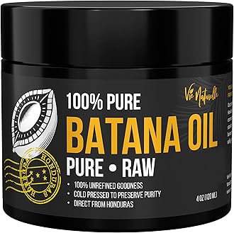 Vie Naturelle 100% Pure Batana Oil from Honduras - Organic Raw Unrefined Hair Growth Oil - Natural Moisturizer for Skin and Hair - Cold Pressed Traditional Honduran Palm Nut Oil