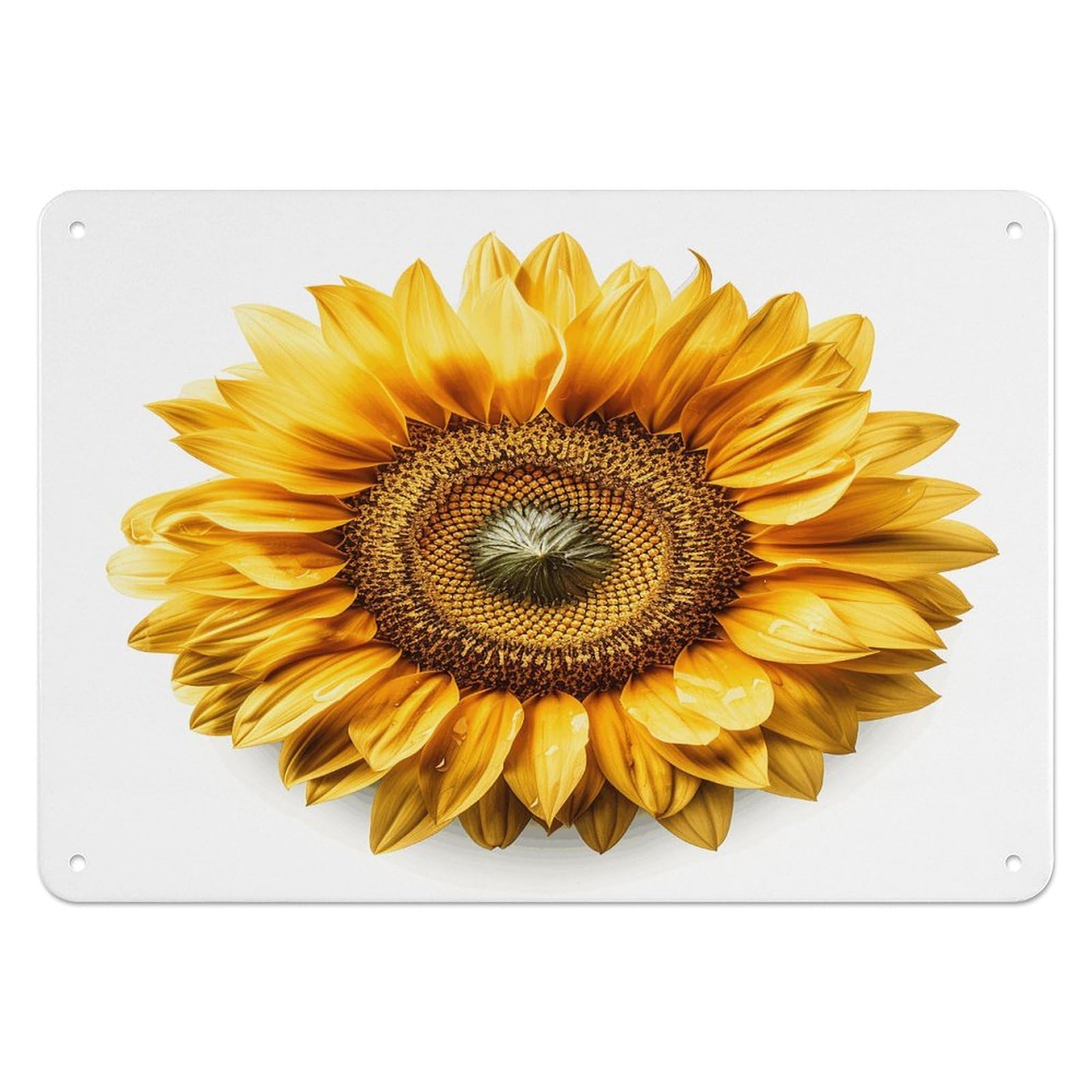 Btcowzrv Style A Flower Metal Sign, 5.5" X 7.9" Tin Wall Decor, Wall Art Plaques For Home Wedding Decor Room Living Room Decoration