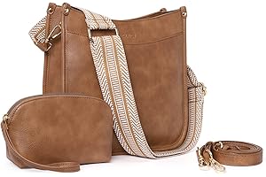 Vintage Crossbody Bags for Women - 2Pcs Hobo Handbag and Wallet Set...