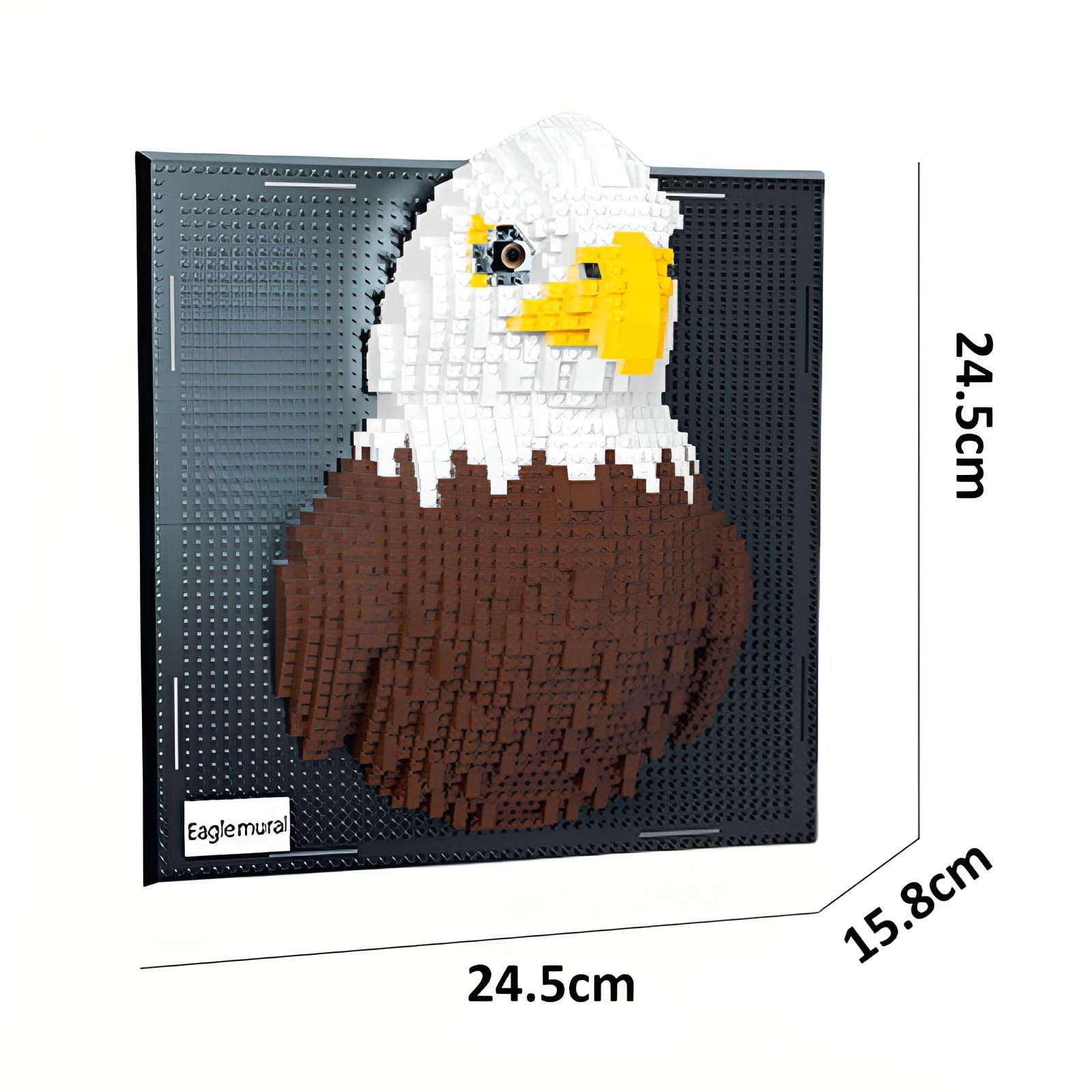 Eagle Building Blocks Set, Wall Art Animals Building Kit - Image 2