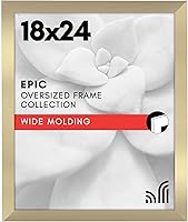 Vista 139 de Americanflat - Marco para cuadro de 16x20 con plexiglás pulido - Marcos anchos para cuadros fabricados en madera de ingeniería para exhibición