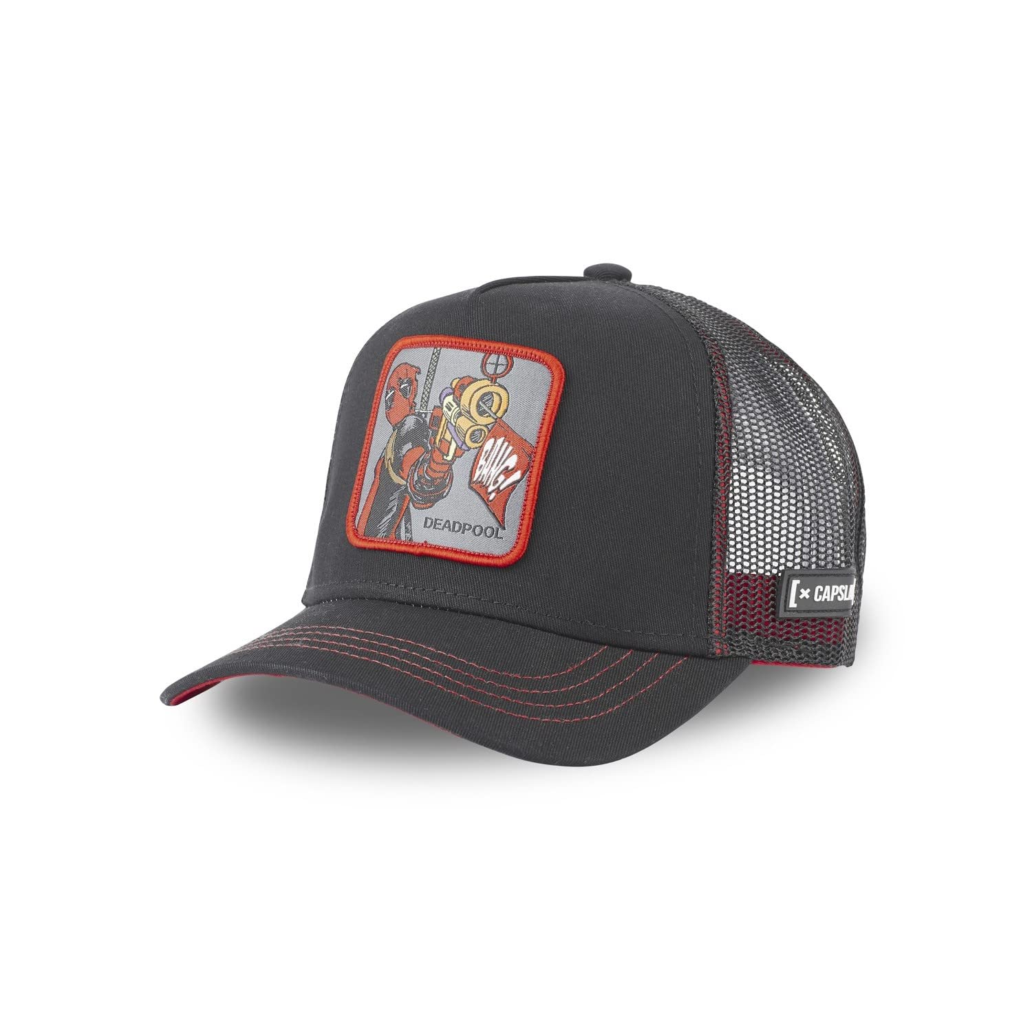 CapslabDeadpool Marvel Black Trucker Cap