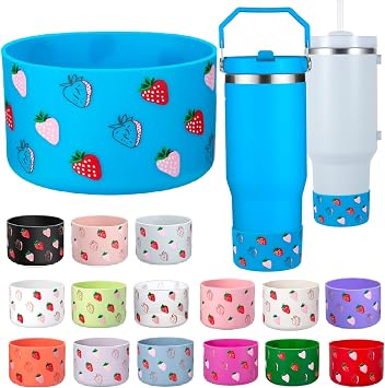 Onlymory Silicone Boots for Stanley Cup 40 30 20 OZ, Boot for Stanley IceFlow Tumbler, Protective Bottom Covers Sleeve Protector for Hydroflask 12-24 oz Sports Bottle Stanley Cup Cover Accessories