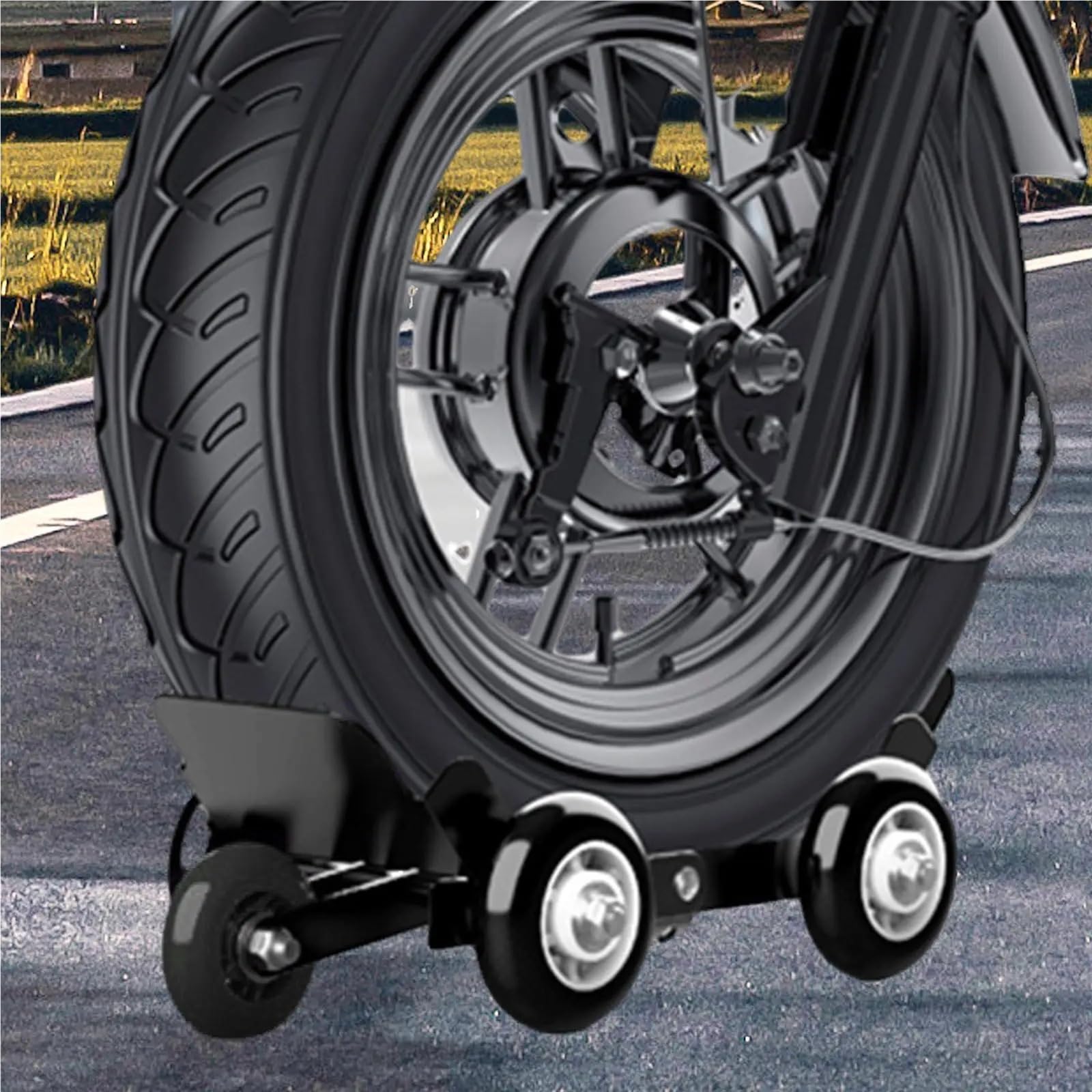 Rolki transportowe do mebli Przenośny wielofunkcyjny pojazd do poruszania się motocyklem do pojazdu elektrycznego roweru ciężarówka motocykl awaryjny Premium samochodowymi koło wózek