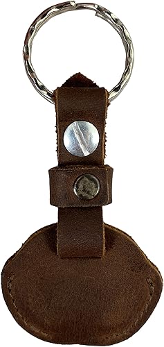 Miniatura 2 de Heather's, Funda para llave hecha a mano de cuero de grano completo - Llavero titular, cubierta vintage, accesorios con estilo Bourbon Brown,