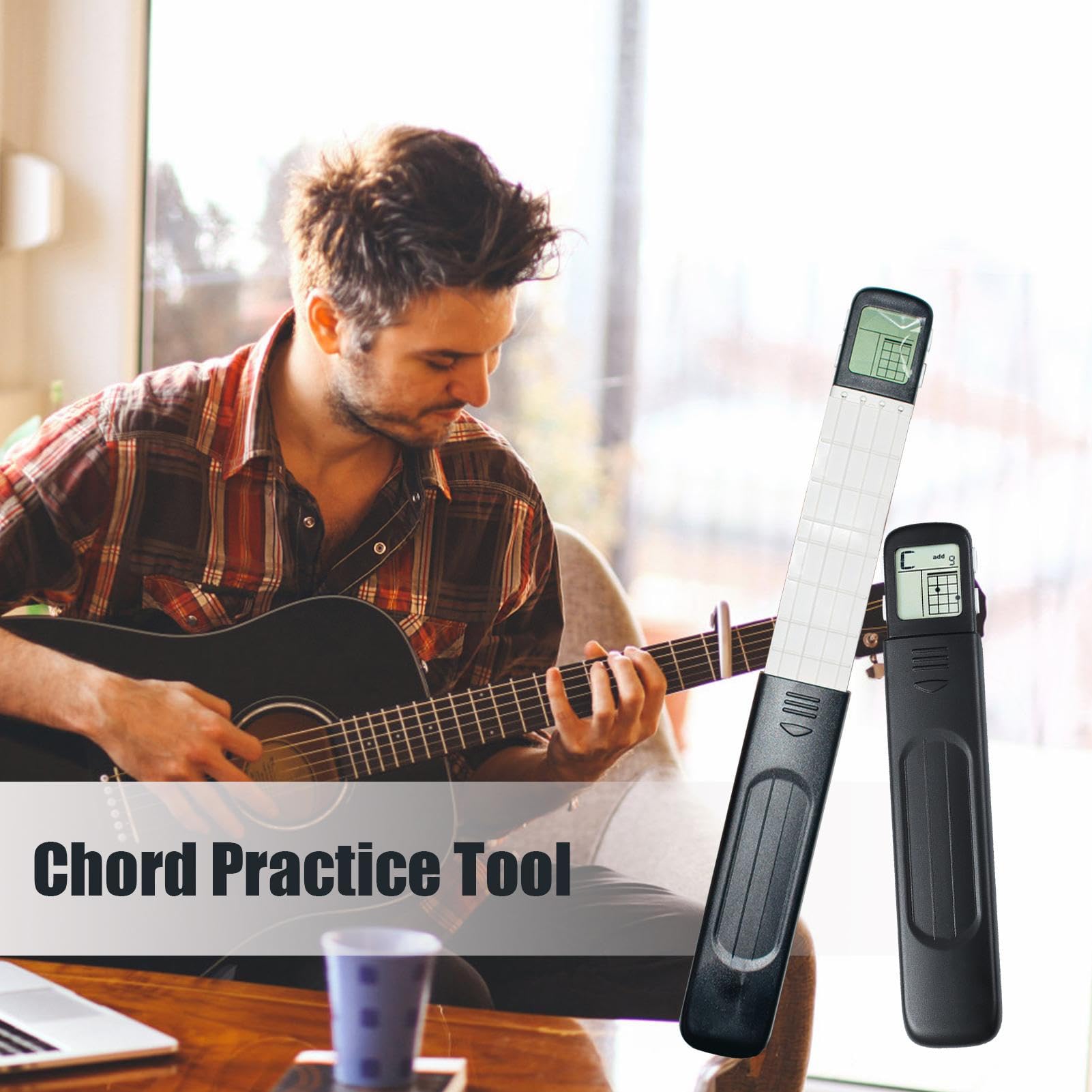 Trainer Digitale per Chitarra Metronomo Portatile Con Tabella Di Accordi