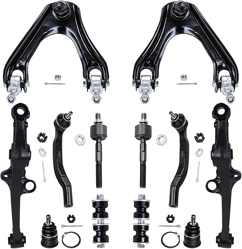 Miniatura 19 de Detroit Axle - Kit de suspensión delantera 2WD para Ford F-150 2004-2005, 2 brazos de control superiores, 2 rótulas inferiores, 2 barras