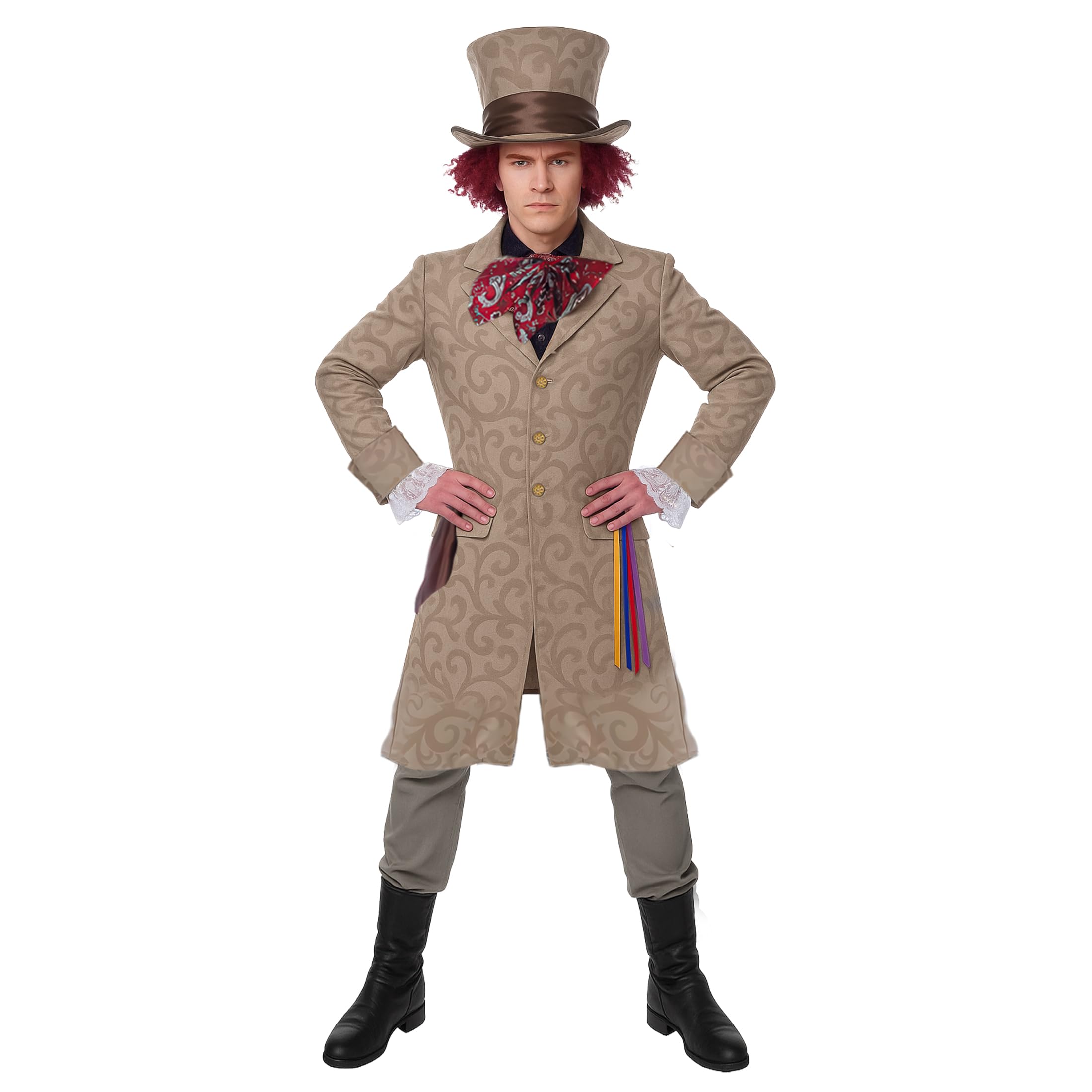 Fun Shack Mad Hatter Costume For Men - Mad Hatter Hat For Tea Party - Fancy Dress Costume Accessory