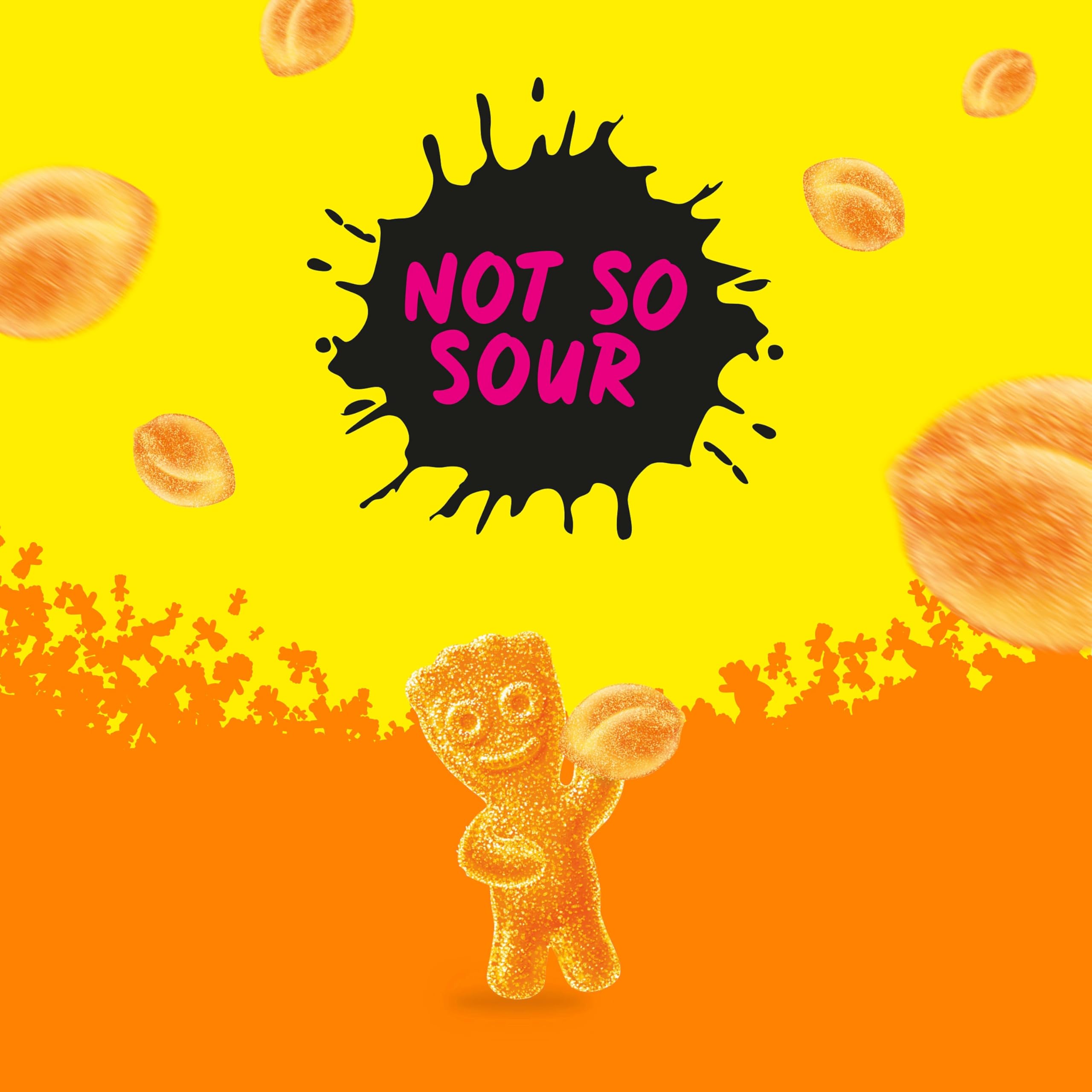 SOUR PATCH KIDS Caramelos suaves y masticables de melocotón, bolsas de 101 g, paquete de 12