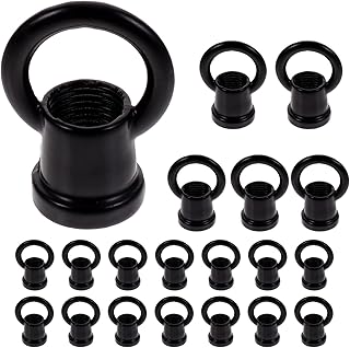 VILLCASE 20pcs Strong Ring Hook Fastener Ceiling Hook for Chandelier Heavy Duty Ceiling Hook Chandelier Swag Hook Eye Bolts Ceiling Chandelier Loop for Light Fixture Lamps Zinc Alloy Part