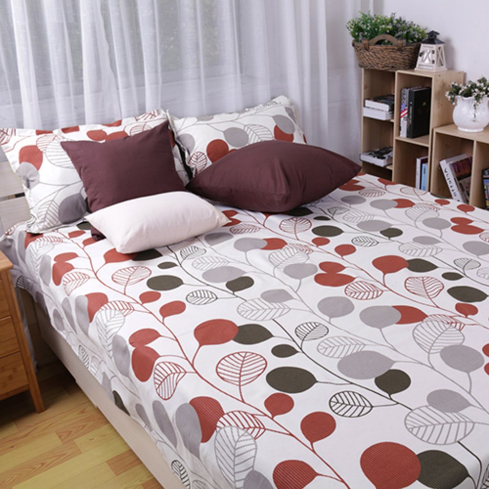 Feuilles de toile de coton pur d'été drap double rembourré Vichy 200x230cm