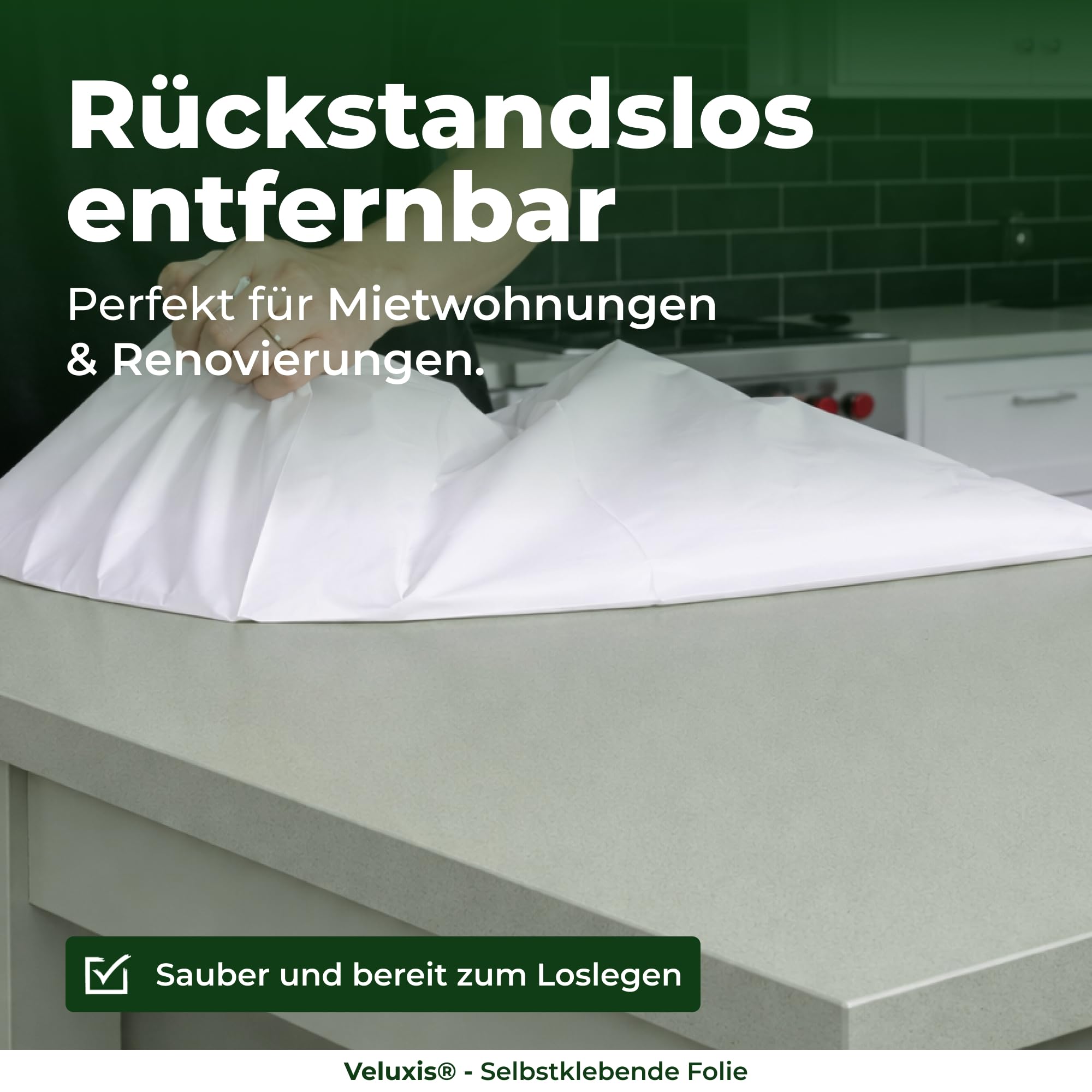 Klebefolie Klebefolie Möbel – Möbelfolie selbstklebend Taupe 6er Set, 6 x 45 x 200 cm, zuschneidbar, rückstandsfrei entfernbar