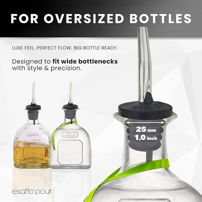 Esatto 12 Pack Pico Vertedor Metal para Botellas Sobredimensionadas miniatura 6