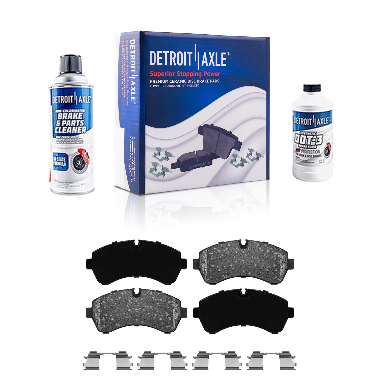Detroit Axle Front Brake Pads for Sprinter Van