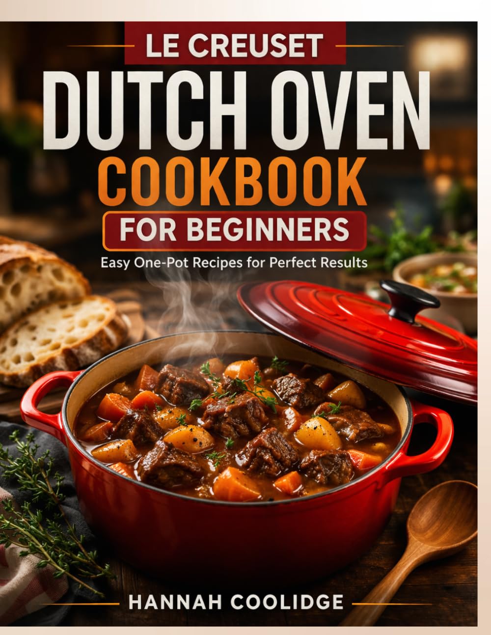 Le Creuset Dutch Oven Cookbook for Beginners: Easy One-Pot Recipes for Braising, Baking, Roasting & Slow Cooking for Perfect Results Every Time